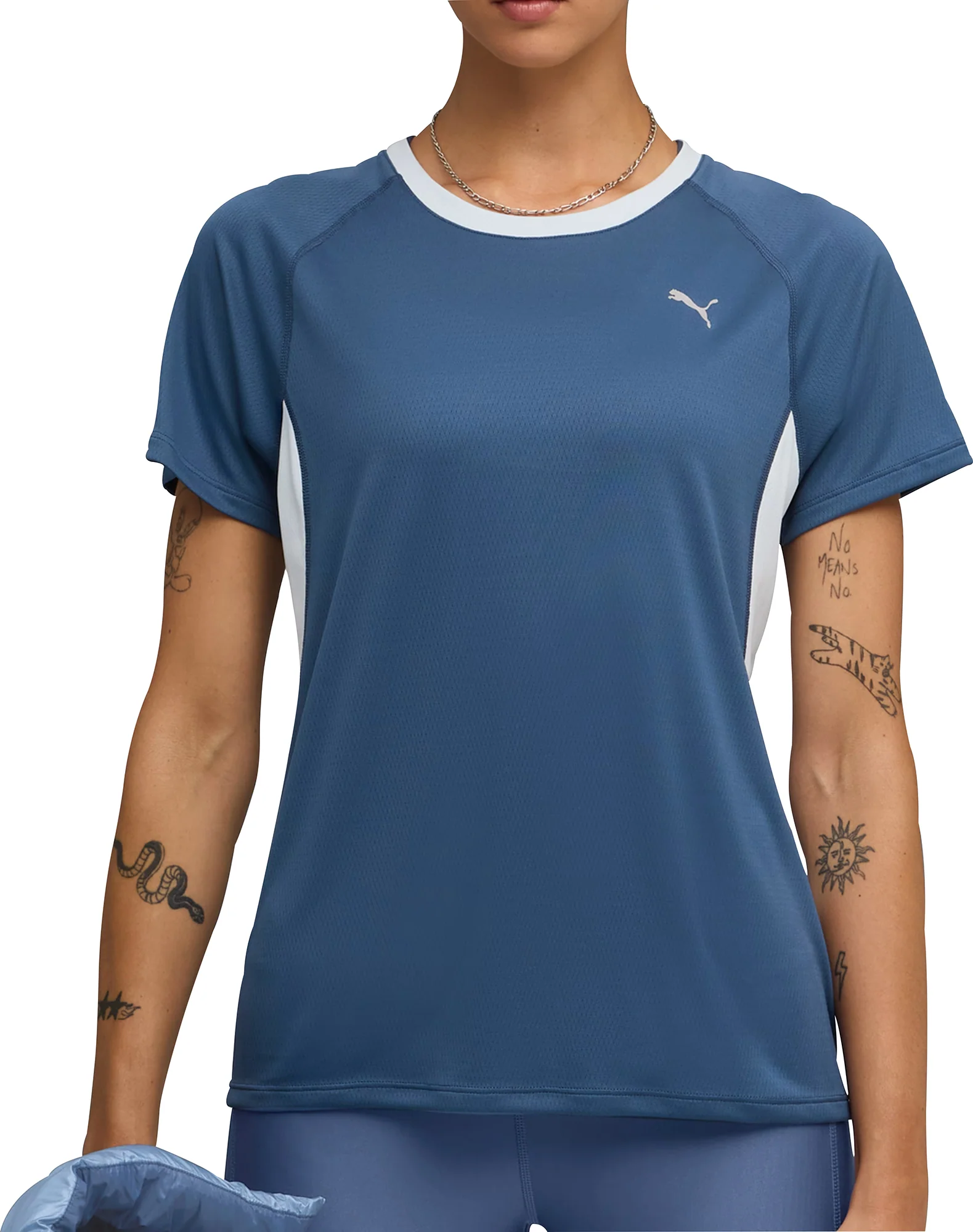 Puma Velocity Short Sleeve Womens Running Top - Blue