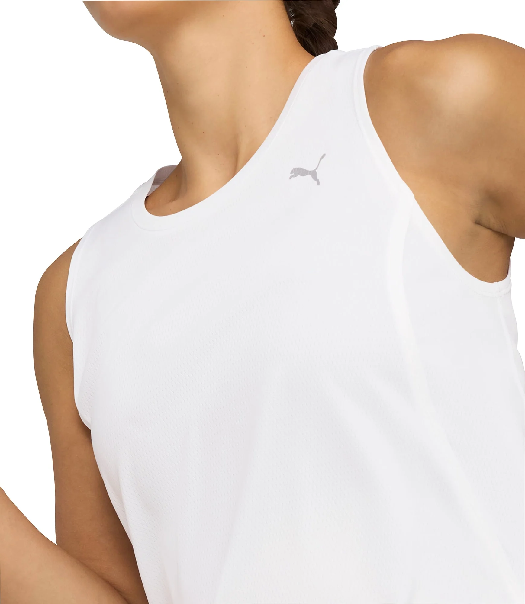 Puma Velocity Womens Running Vest Tank Top - White - Image 4