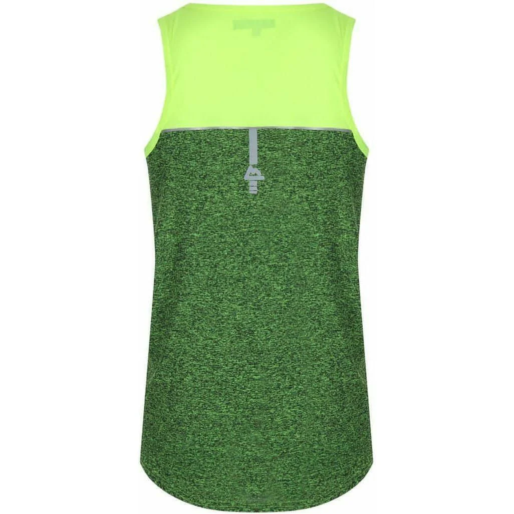 Red Tag Activewear Reflective Mens Running Vest - Yellow - Image 2