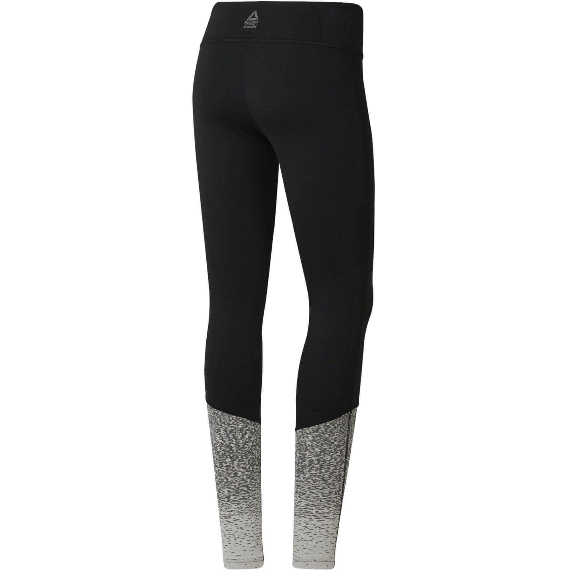Reebok Lux Fade Womens Long Training Tights - Black - Image 5