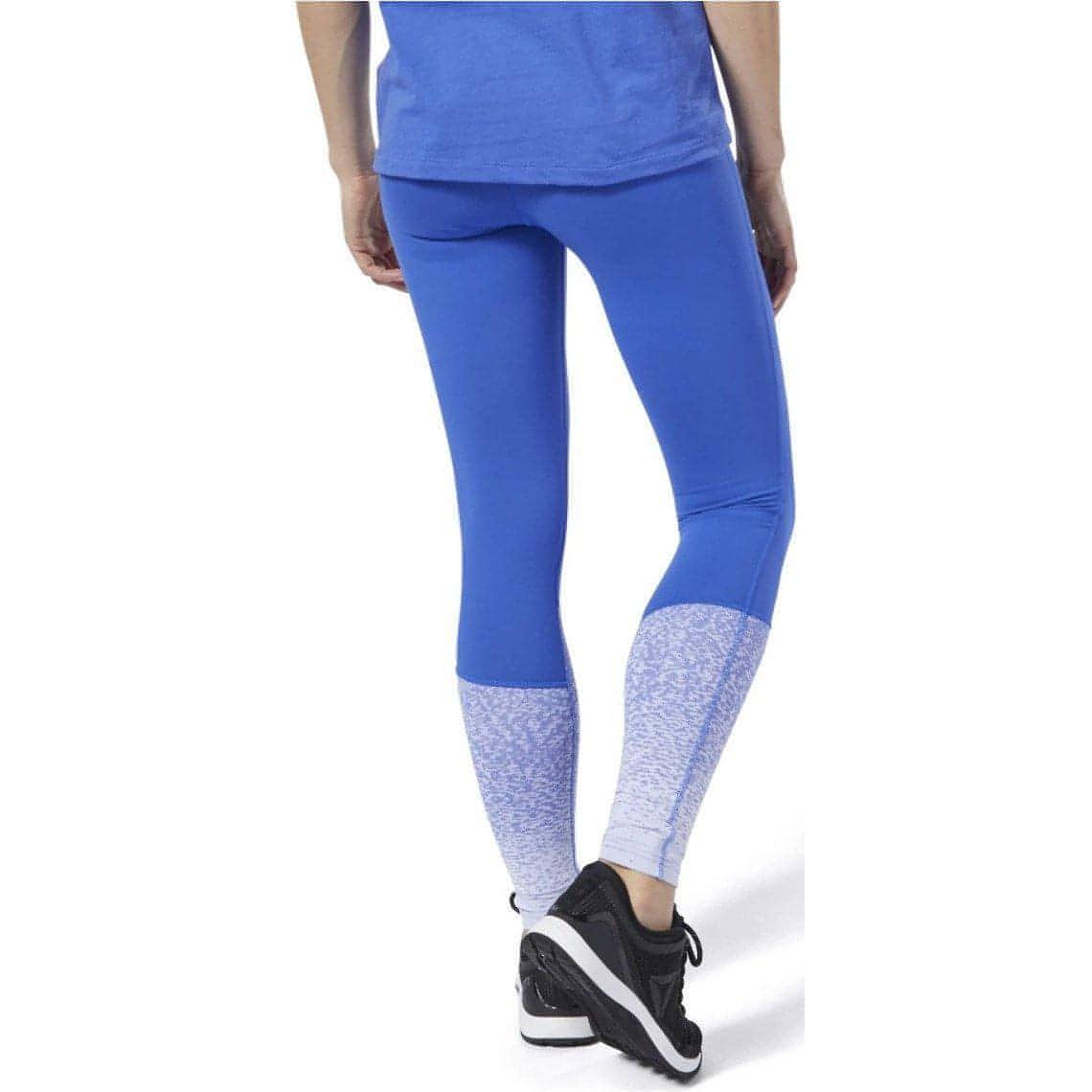 Reebok Crossfit Lux Fade Womens Long Training Tights - Blue - Image 2