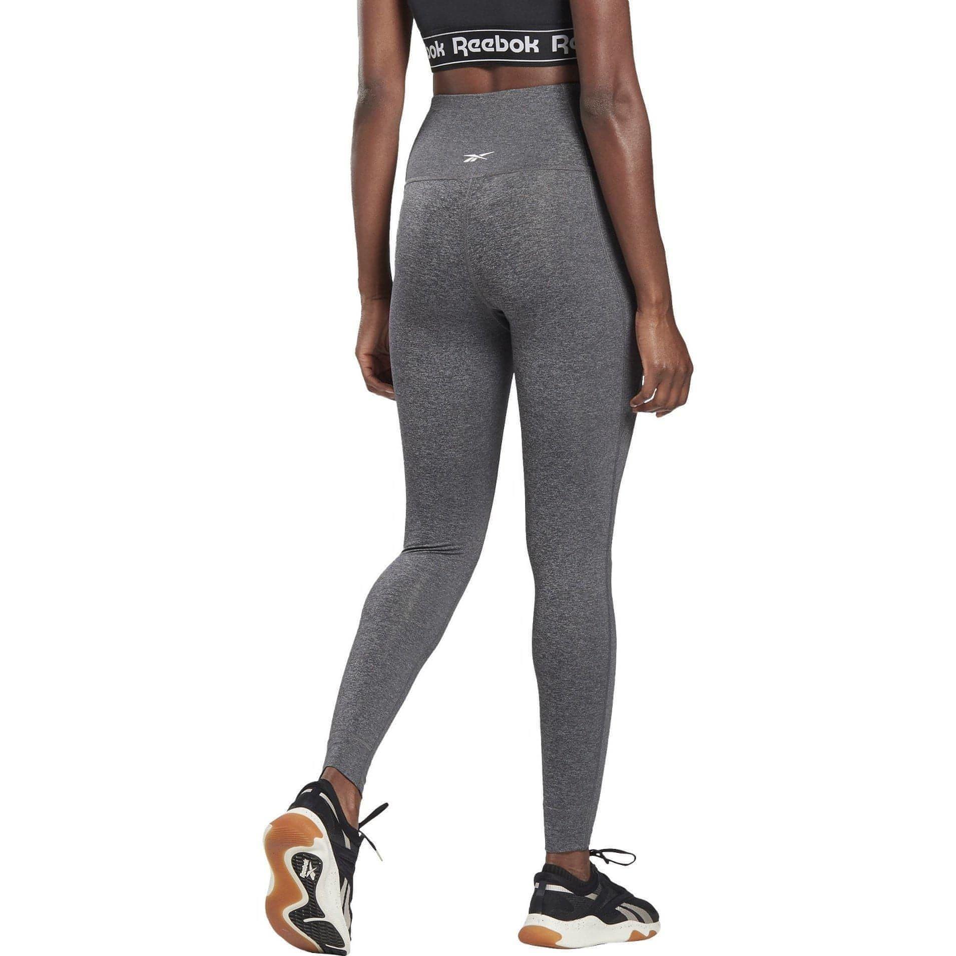 Reebok Lux 2.0 High Rise Womens Long Training Tights - Grey - Image 2
