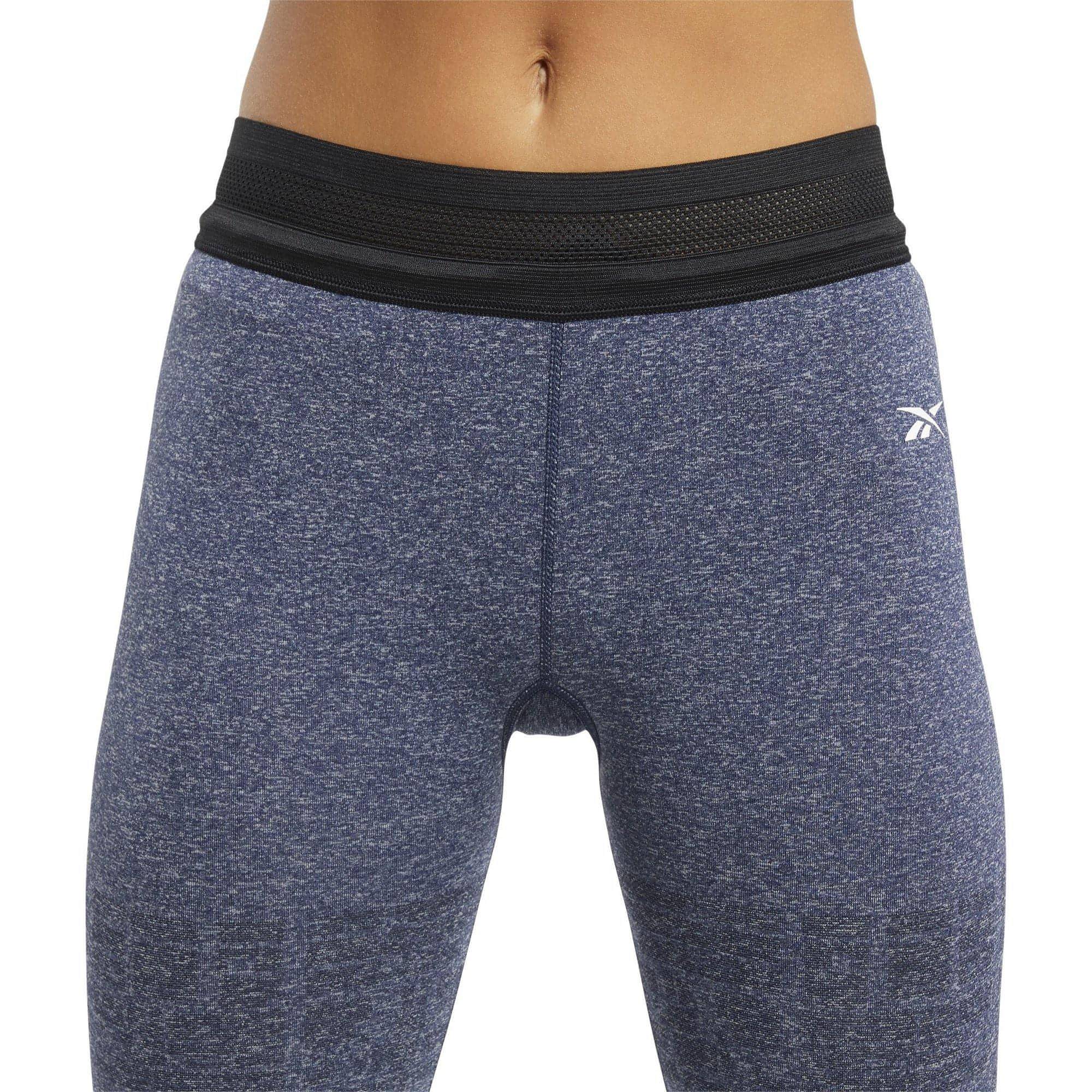 Reebok United By Fitness MYOKNIT Seamless Womens 7/8 Training Tights - Navy - Image 6