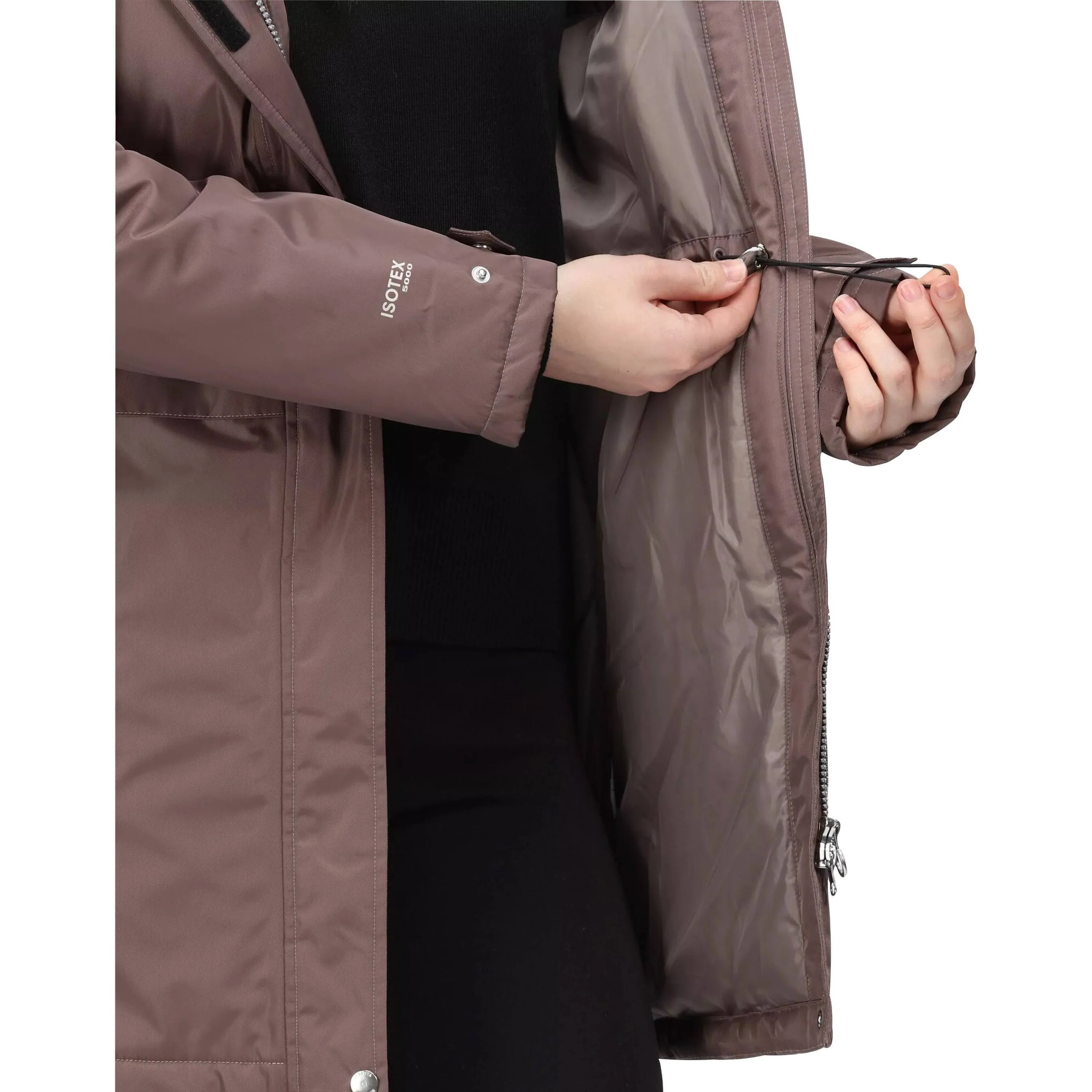 Regatta Lexis Waterproof Insulated Womens Parka Jacket - Brown - Image 4