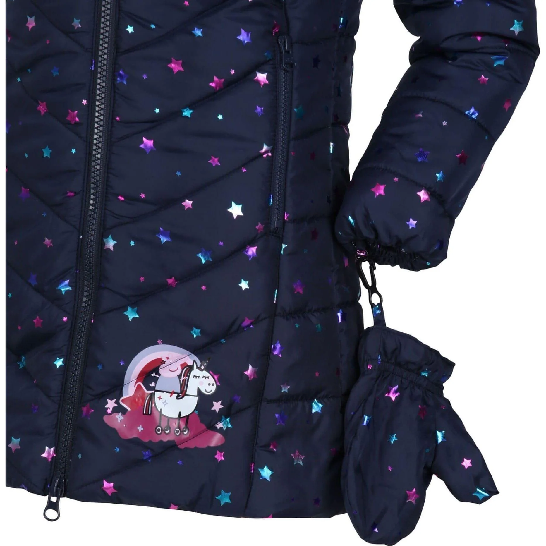 Regatta Peppa Pig Kids Padded Jacket - Navy - Image 3