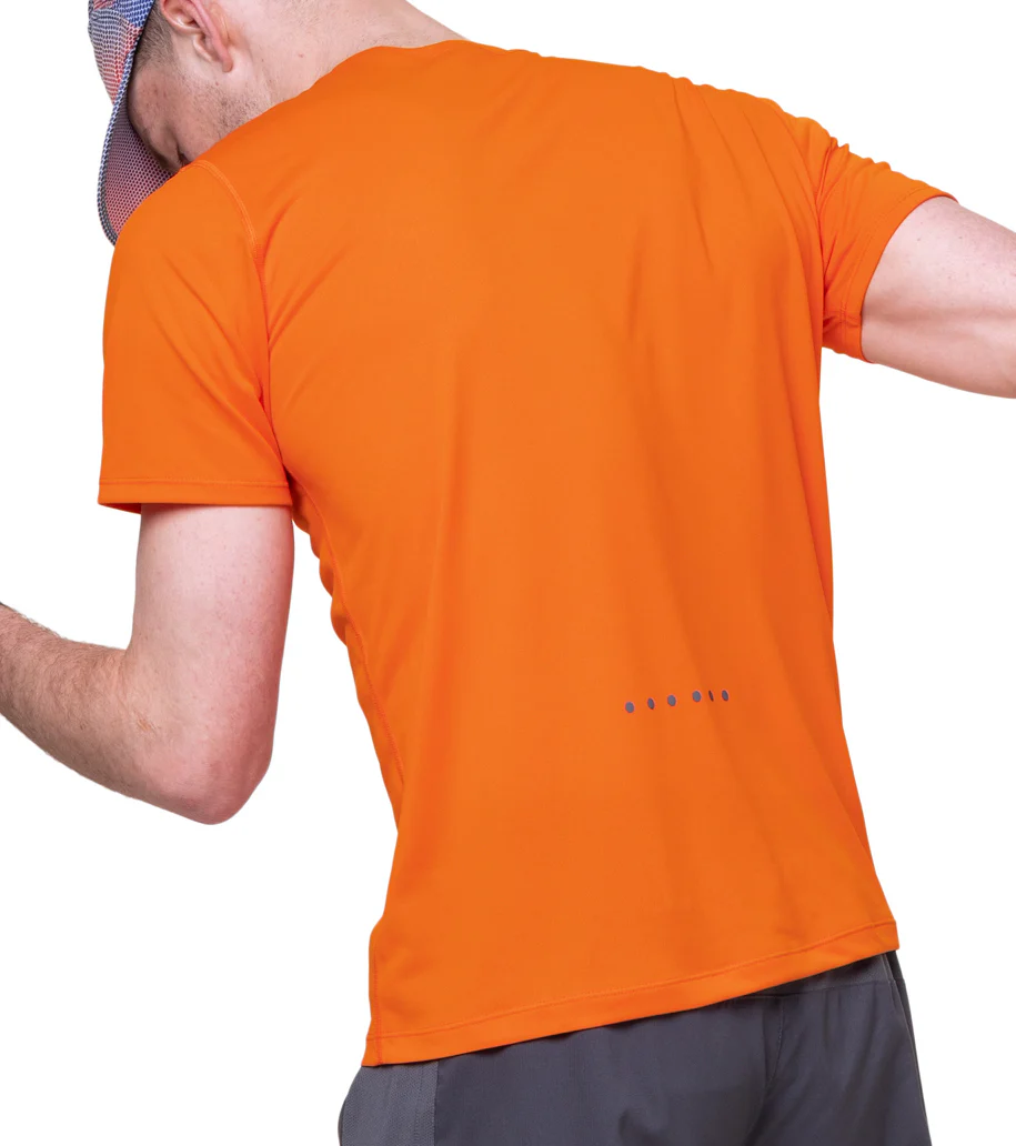 Ronhill Core Short Sleeve Mens Running Top - Orange - Image 2