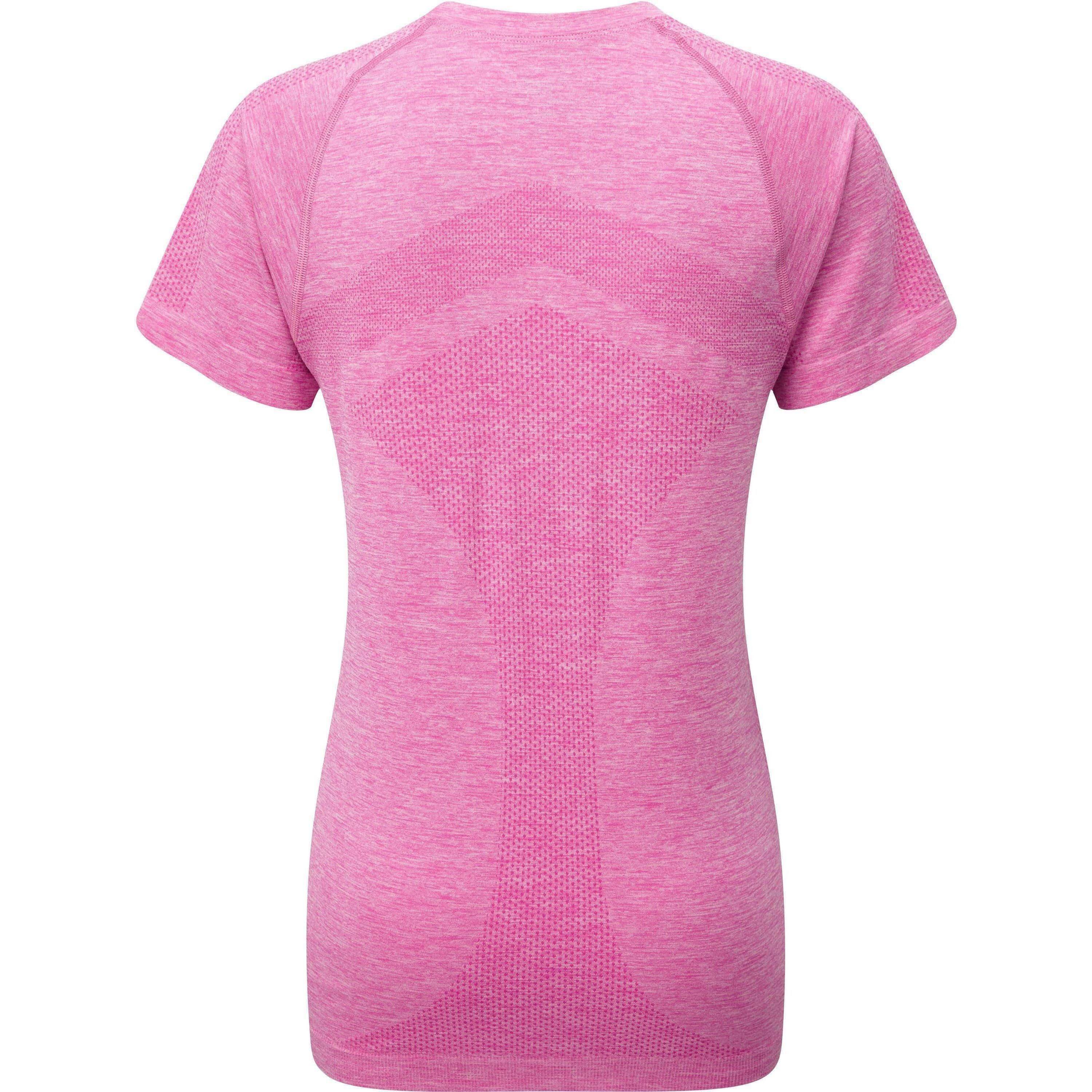 Ronhill Infinity Marathon Short Sleeve Womens Running Top - Pink - Image 2