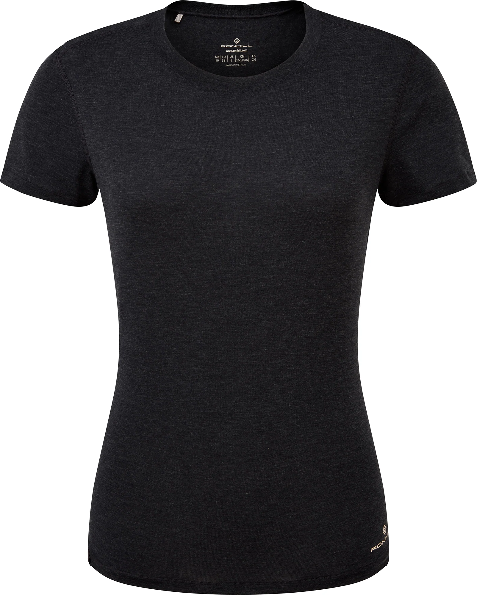 Ronhill Life Tencel Short Sleeve Womens Running Top - Black
