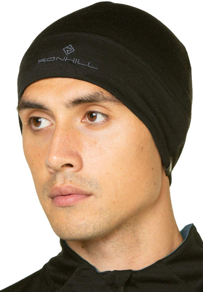 Ronhill Merino Running Beanie - Black - Image 3