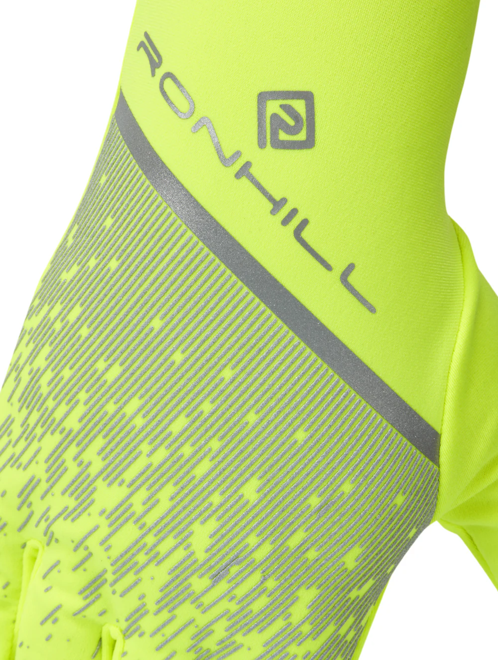 Ronhill Reflect Running Gloves - Yellow - Image 2