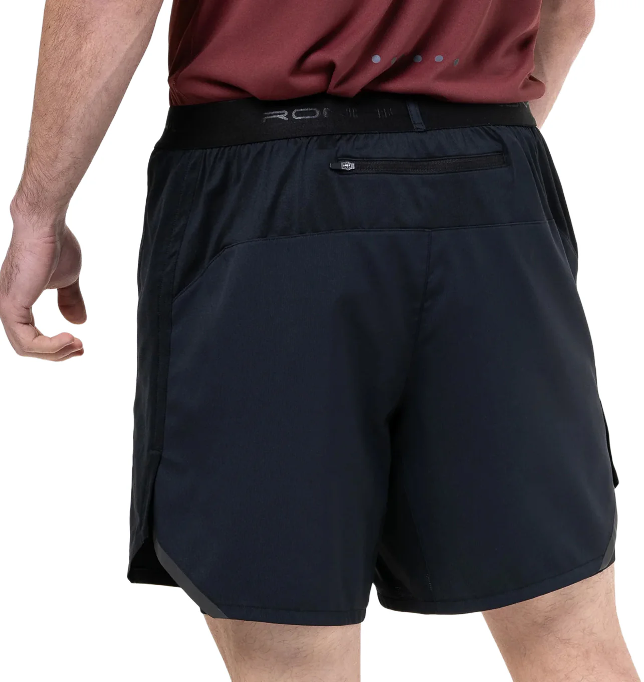 Ronhill Tech 7 Inch Twin 2 In 1 Mens Running Shorts - Black - Image 2