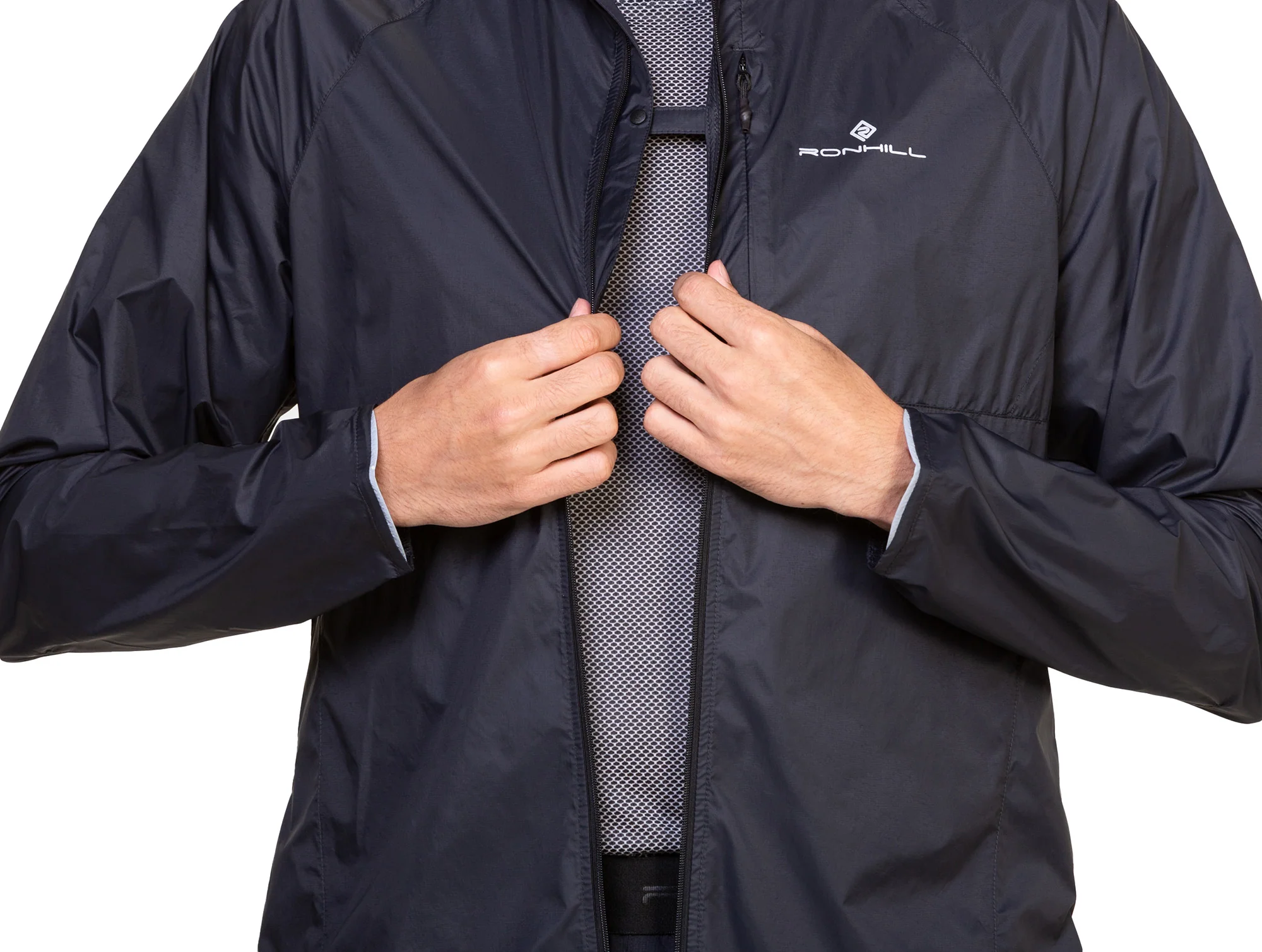 Ronhill Tech All Terrain Mens Running Jacket - Black - Image 3