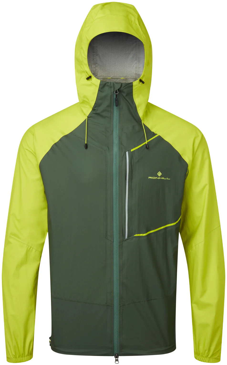 Ronhill Tech Fortify Mens Running Jacket - Green - Image 9