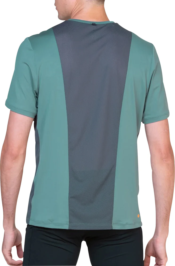 Ronhill Tech Half Zip Short Sleeve Mens Running Top - Green - Image 2