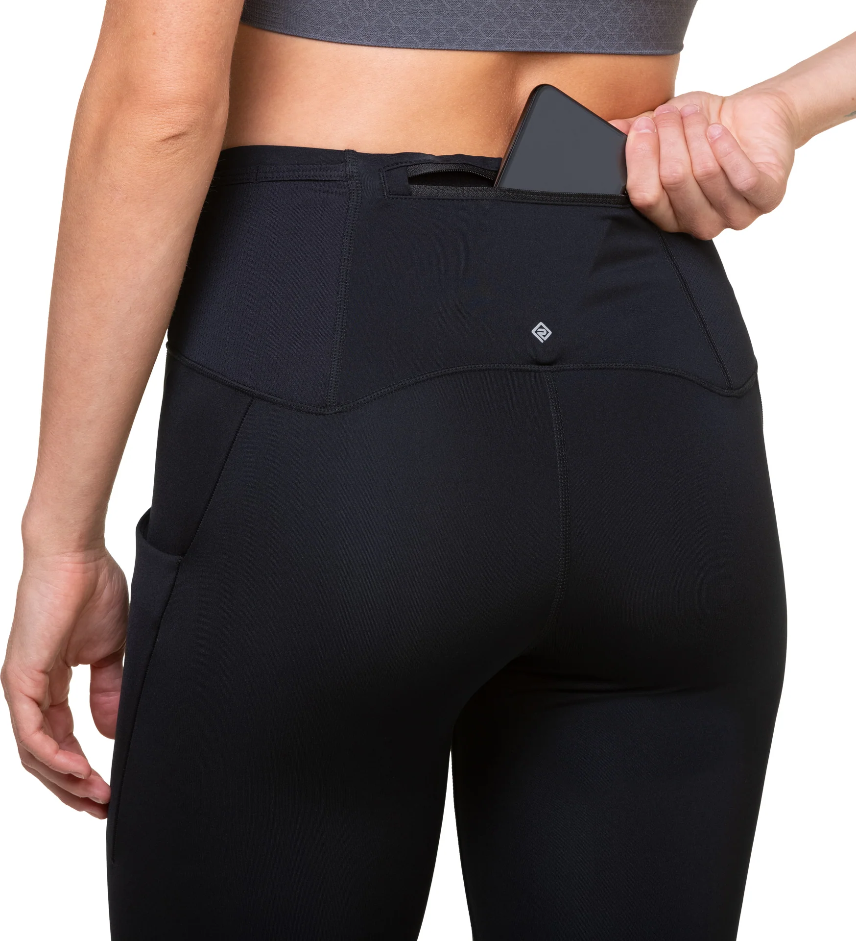 Ronhill Tech Paragon Womens Long Running Tights - Black - Image 3