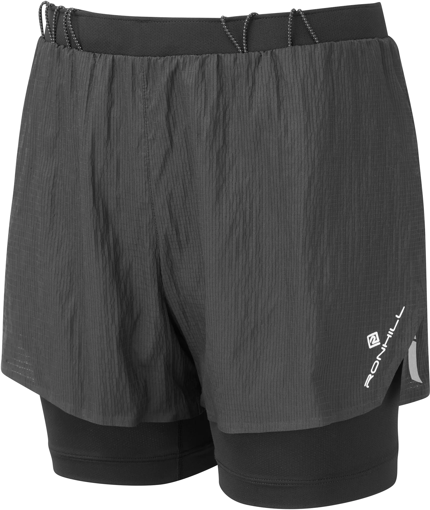 Ronhill Tech Race Twin 2 In 1 Womens Running Shorts - Black - Image 8