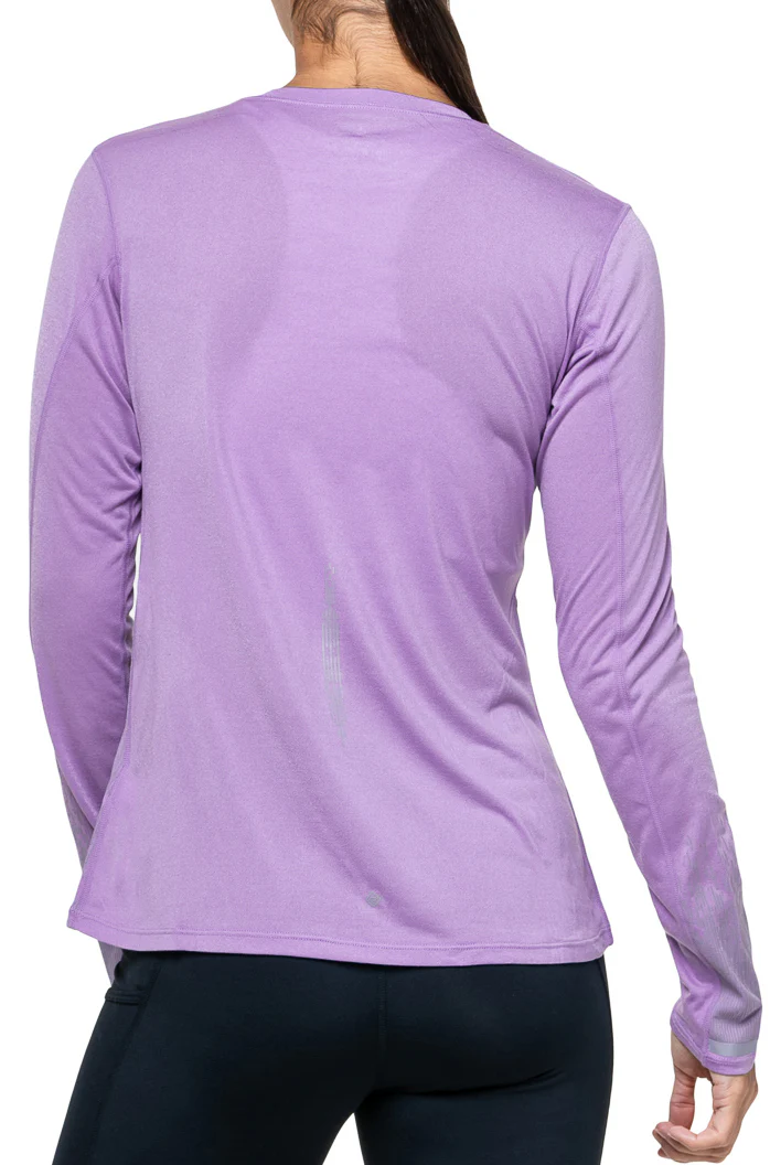 Ronhill Tech Reflect Long Sleeve Womens Running Top - Purple - Image 2