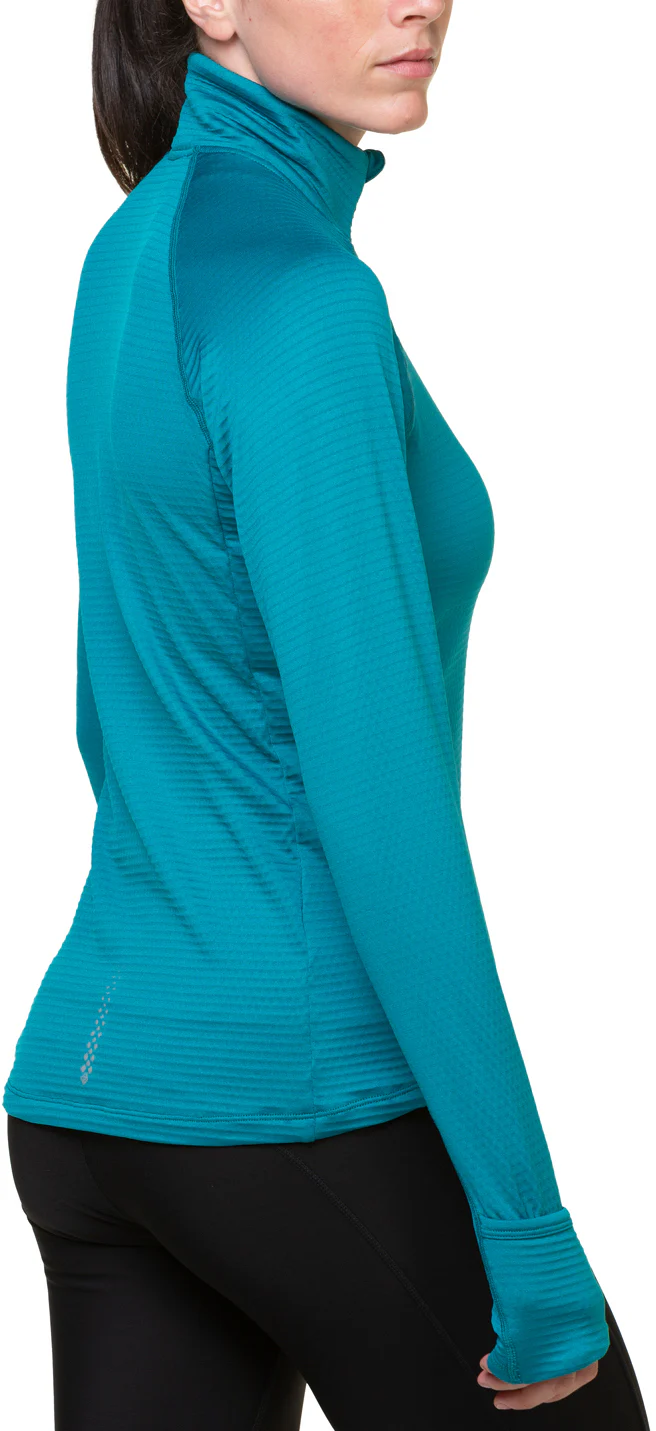 Ronhill Tech Winter Half Zip Long Sleeve Womens Running Top - Blue - Image 2