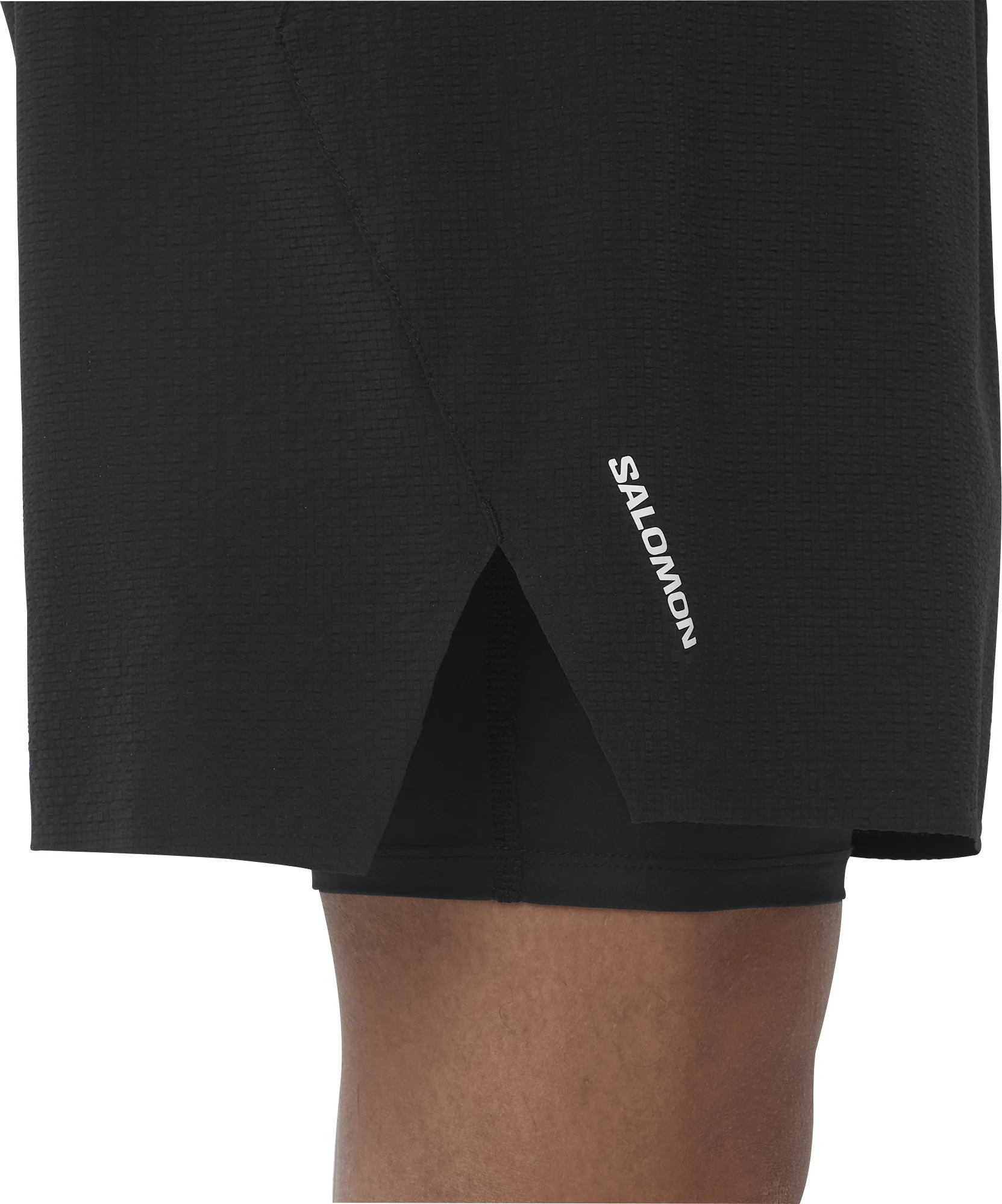 Salomon 5 Inch Sense Aero Trail 2 In 1 Mens Running Shorts - Black - Image 3