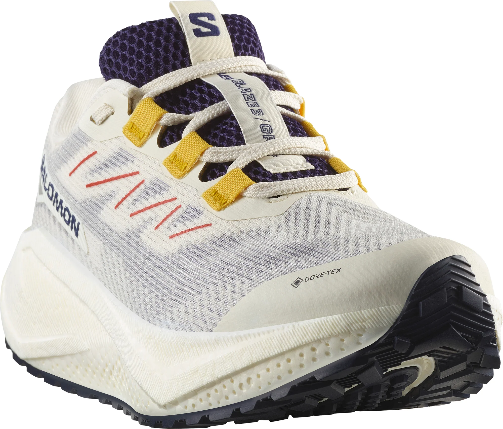 Salomon Aero Blaze 3 GRVL GORE-TEX Womens Trail Running Shoes - White - Image 6