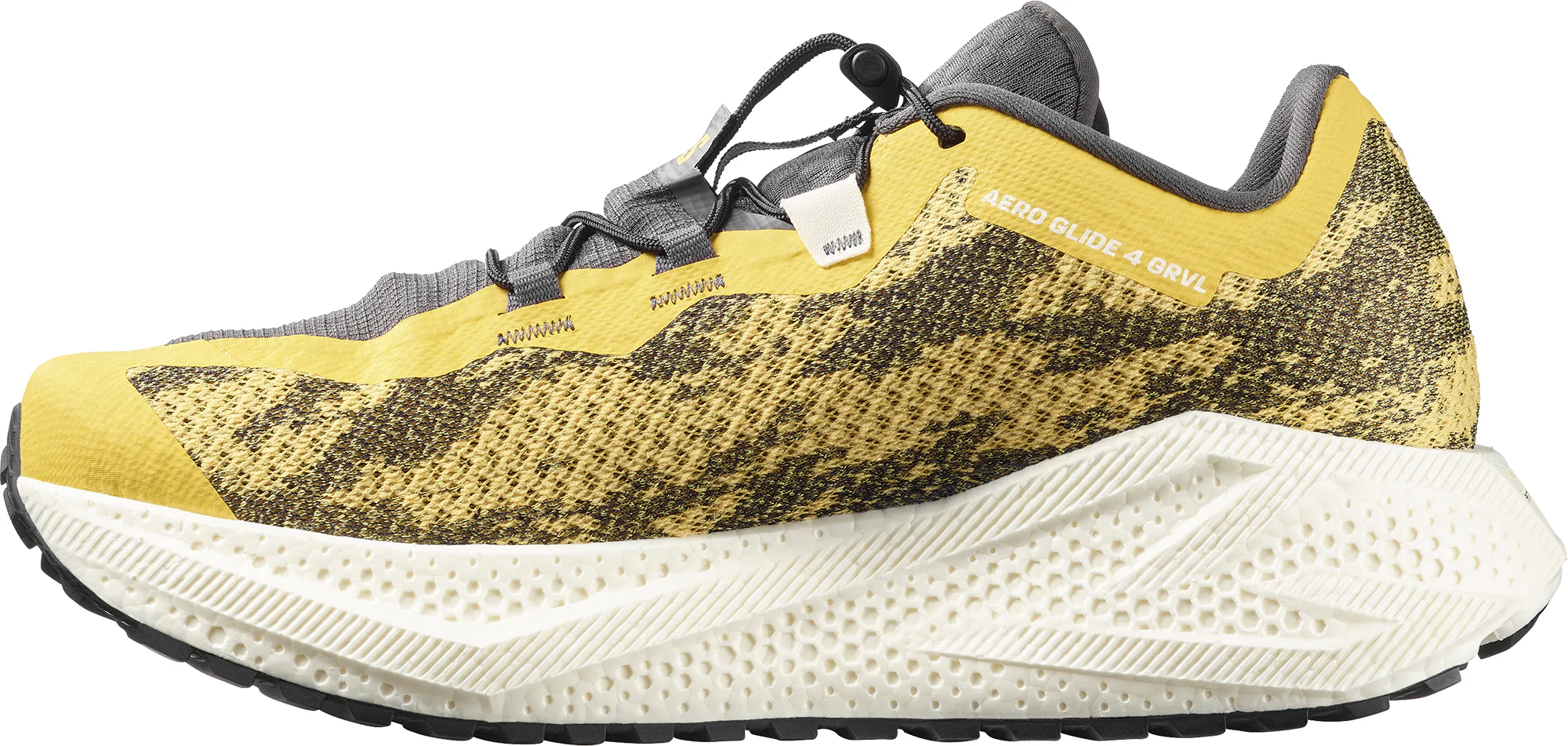 Salomon Aero Glide 4 GRVL Mens Trail Running Shoes - Yellow - Image 3
