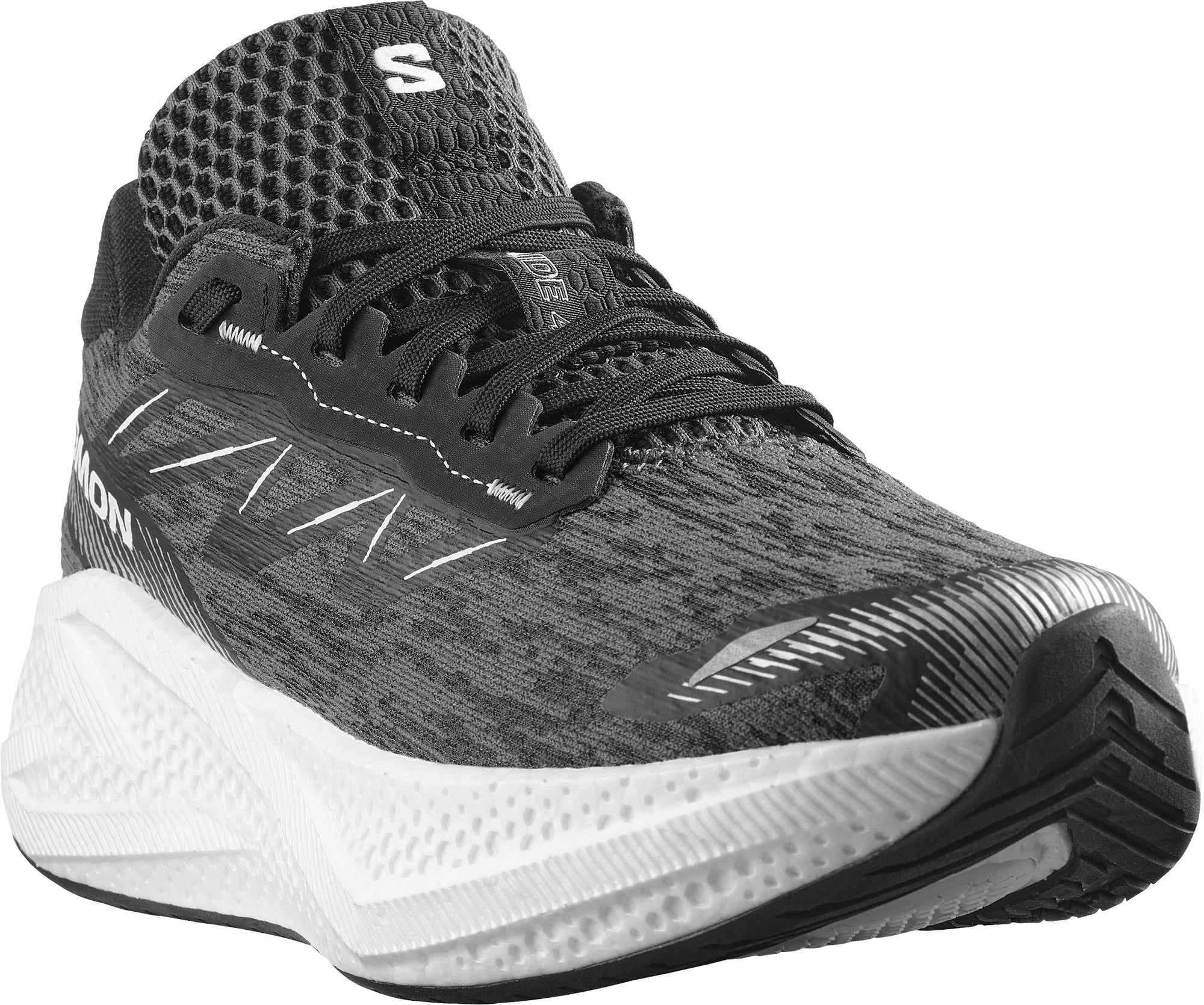 Salomon Aero Glide 4 Womens Running Shoes - Black - Image 6