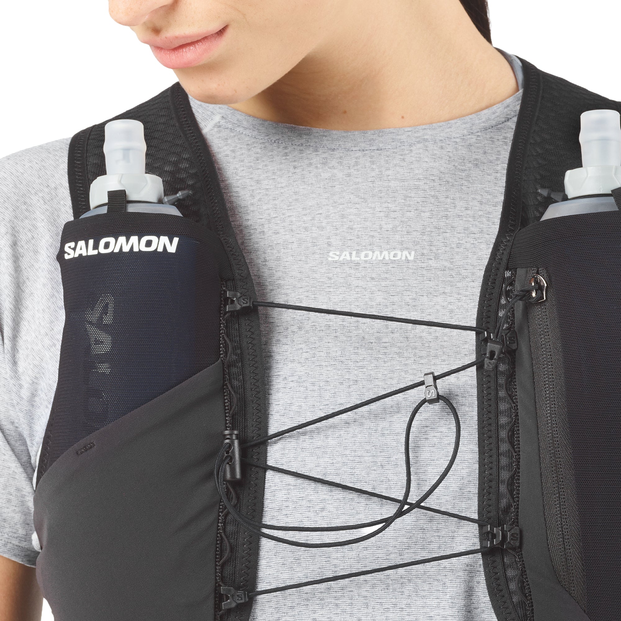 Salomon Gravel Skin 4 Set Running Backpack - Black - Image 6