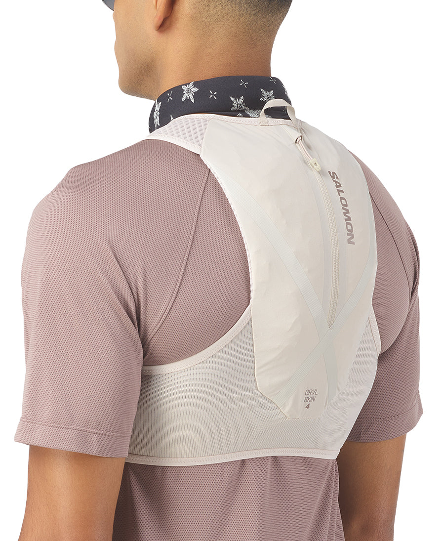 Salomon Gravel Skin 4 Set Running Backpack - Grey - Image 4