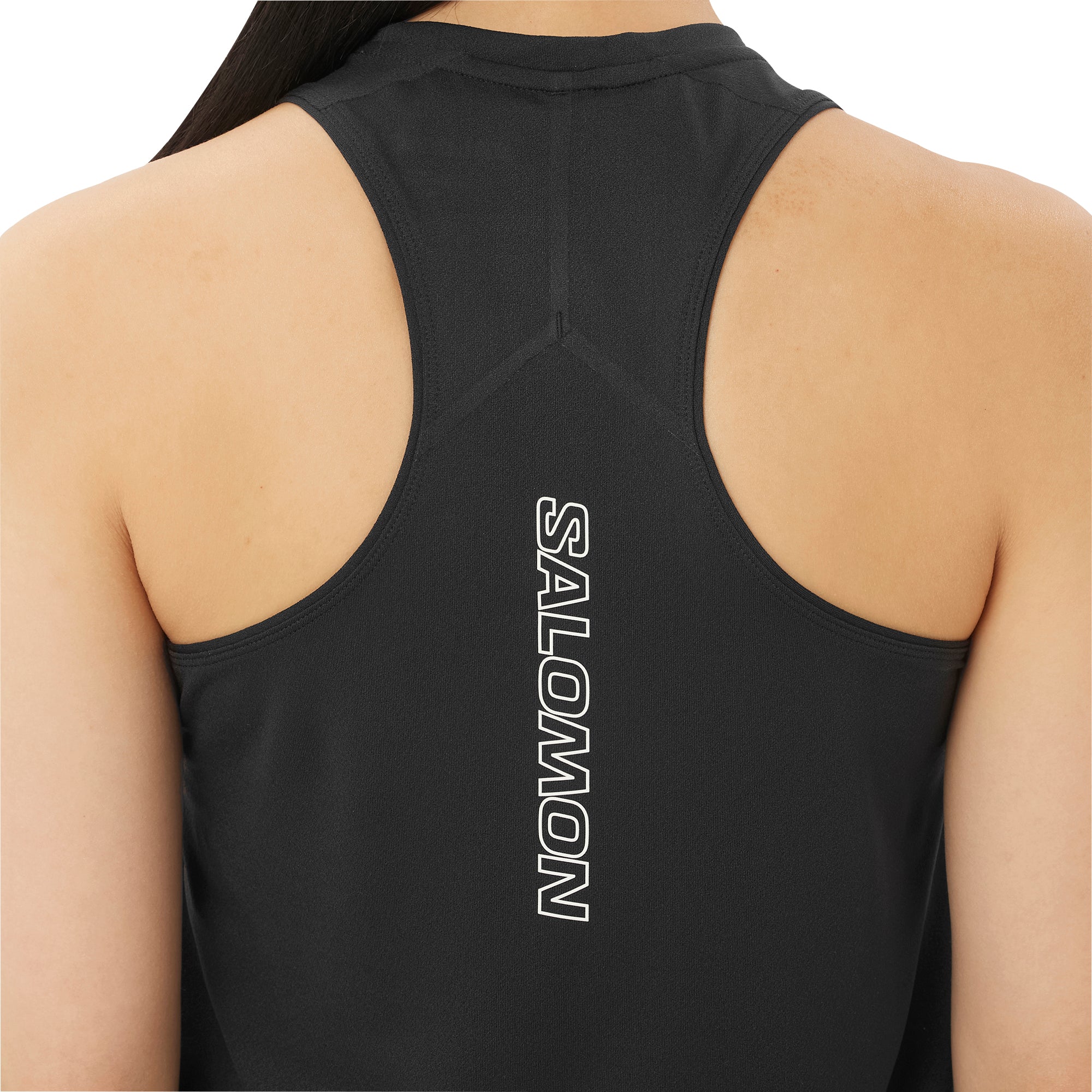 Salomon Sense Aero Womens Running Vest Tank Top - Black - Image 3