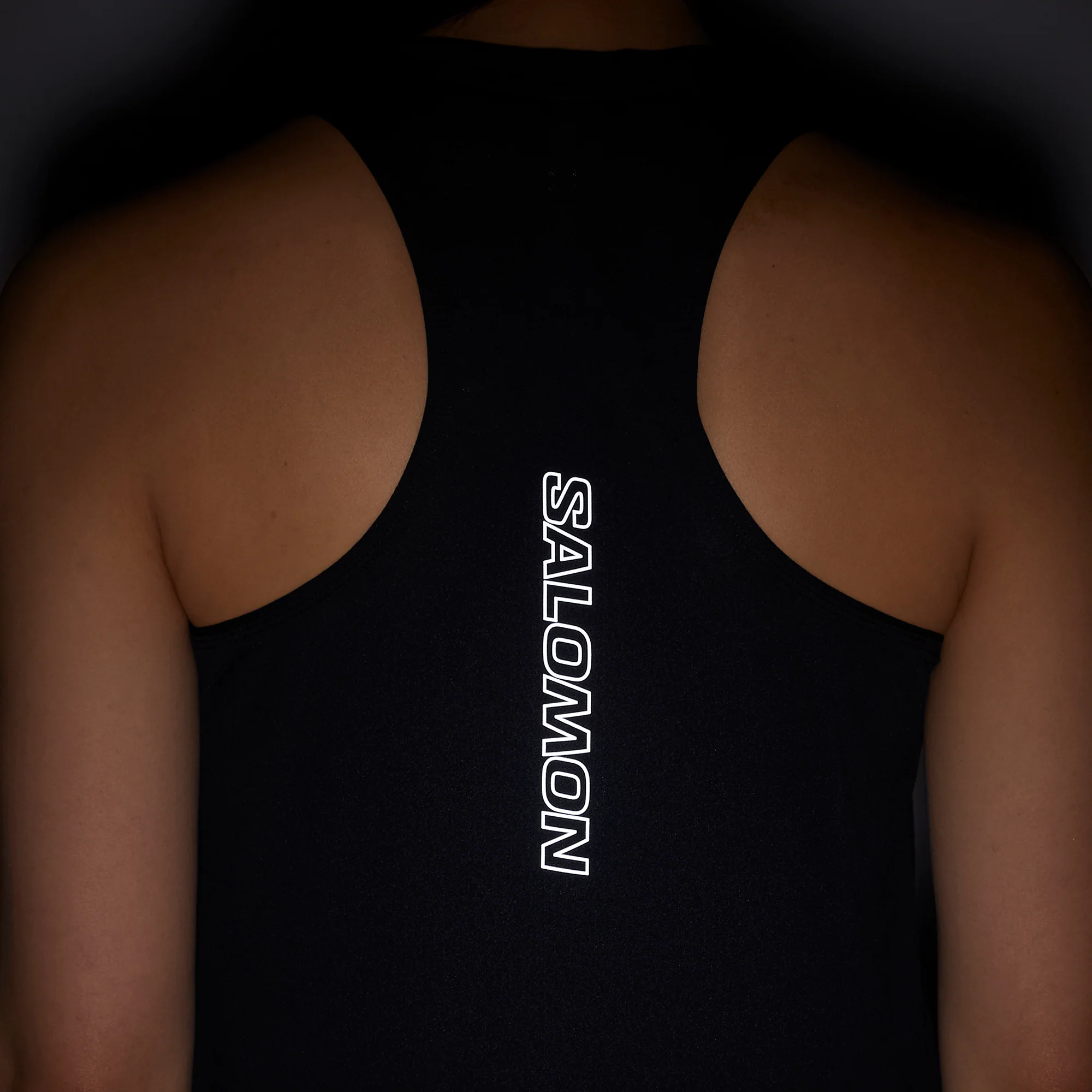 Salomon Sense Aero Womens Running Vest Tank Top - Black - Image 4