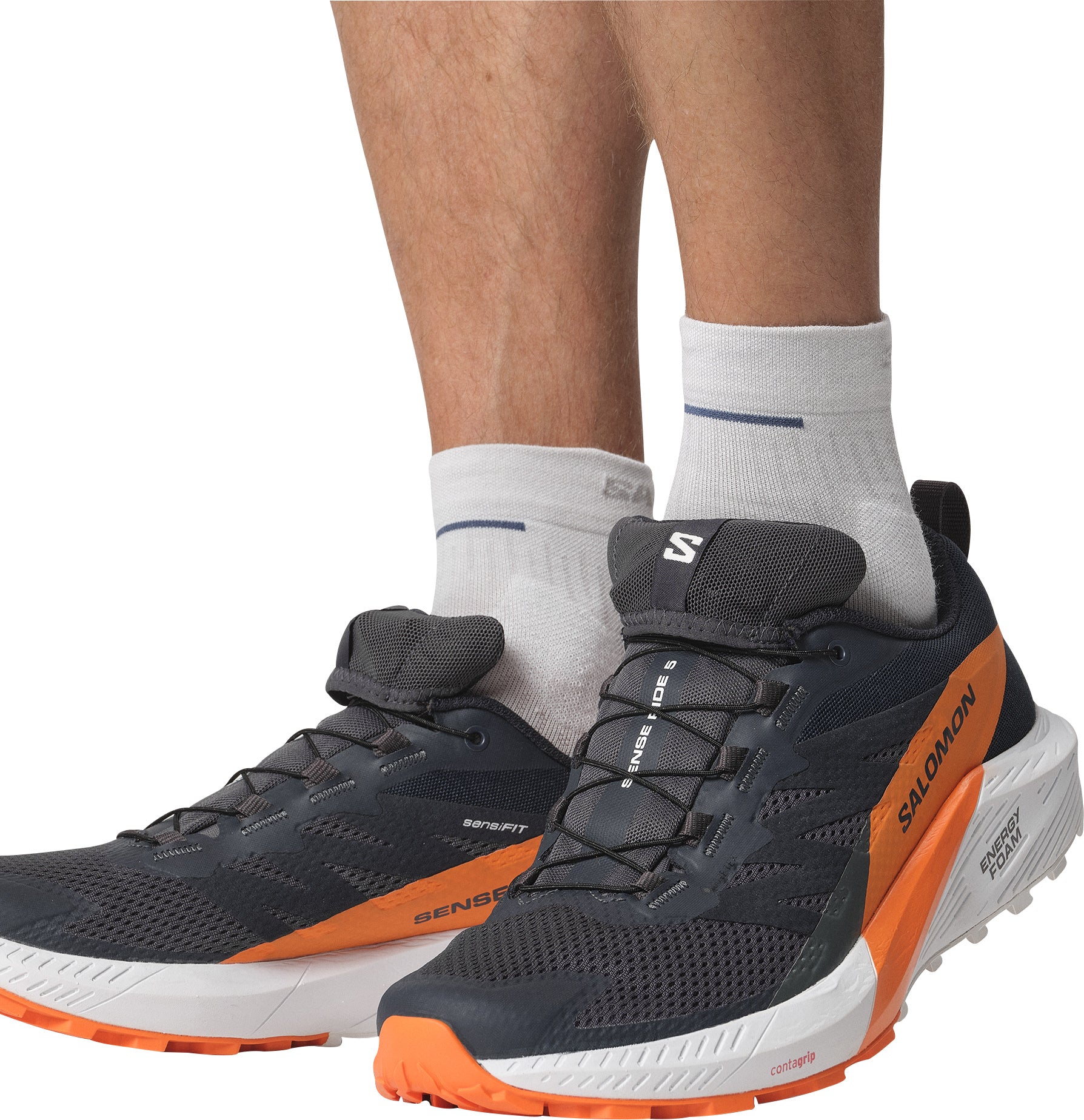 Salomon Sense Ride 5 GORE-TEX Mens Trail Running Shoes - Grey - Image 7