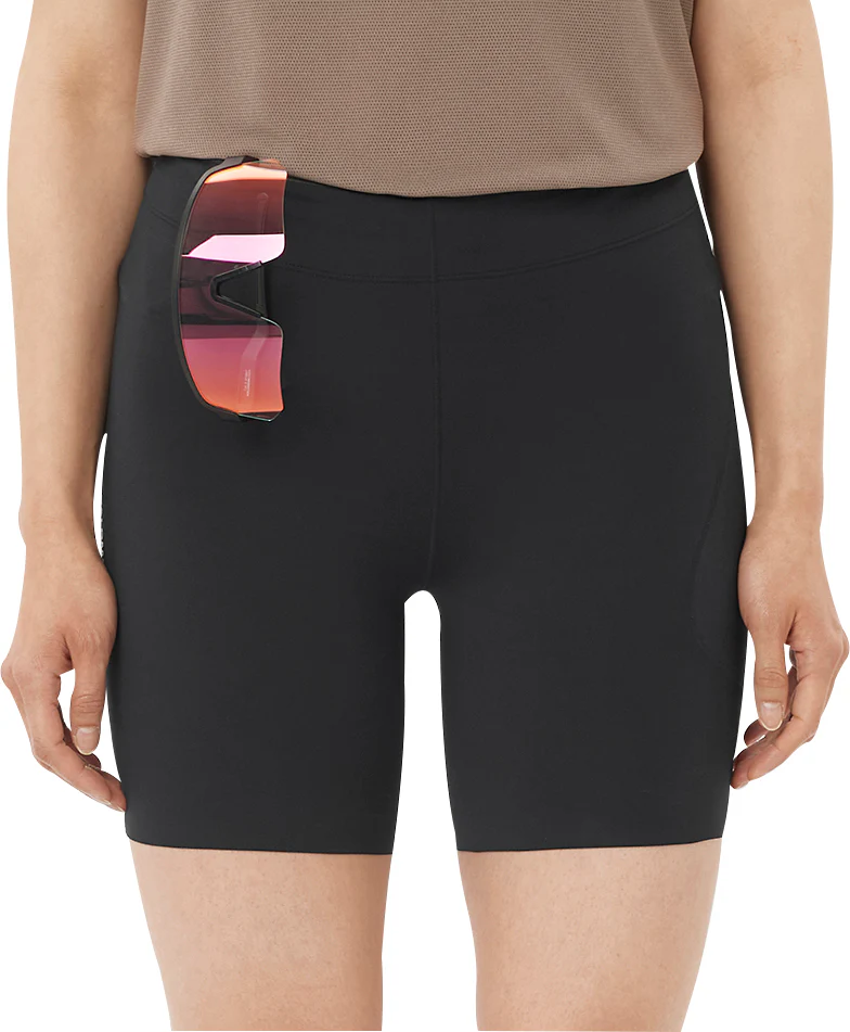 Salomon Sense Stow 6 Inch Womens Short Running Tights - Black