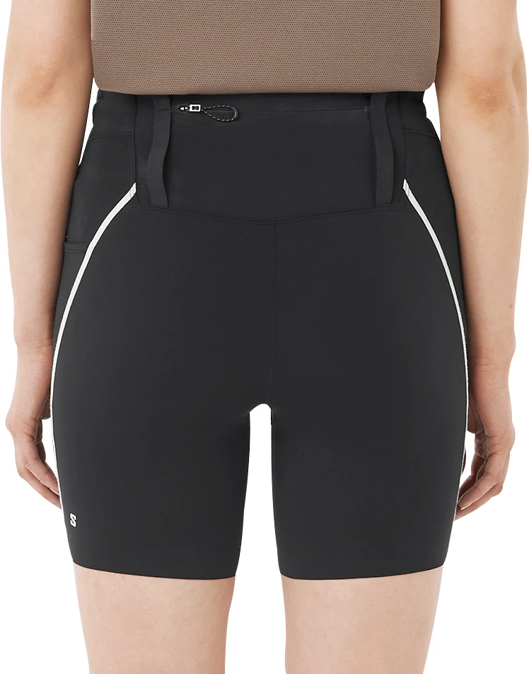 Salomon Sense Stow 6 Inch Womens Short Running Tights - Black - Image 2