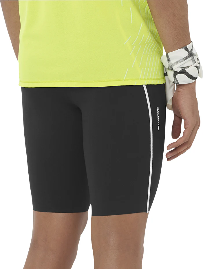 Salomon Sense Stow 9 Inch Mens Short Running Tights - Black - Image 2