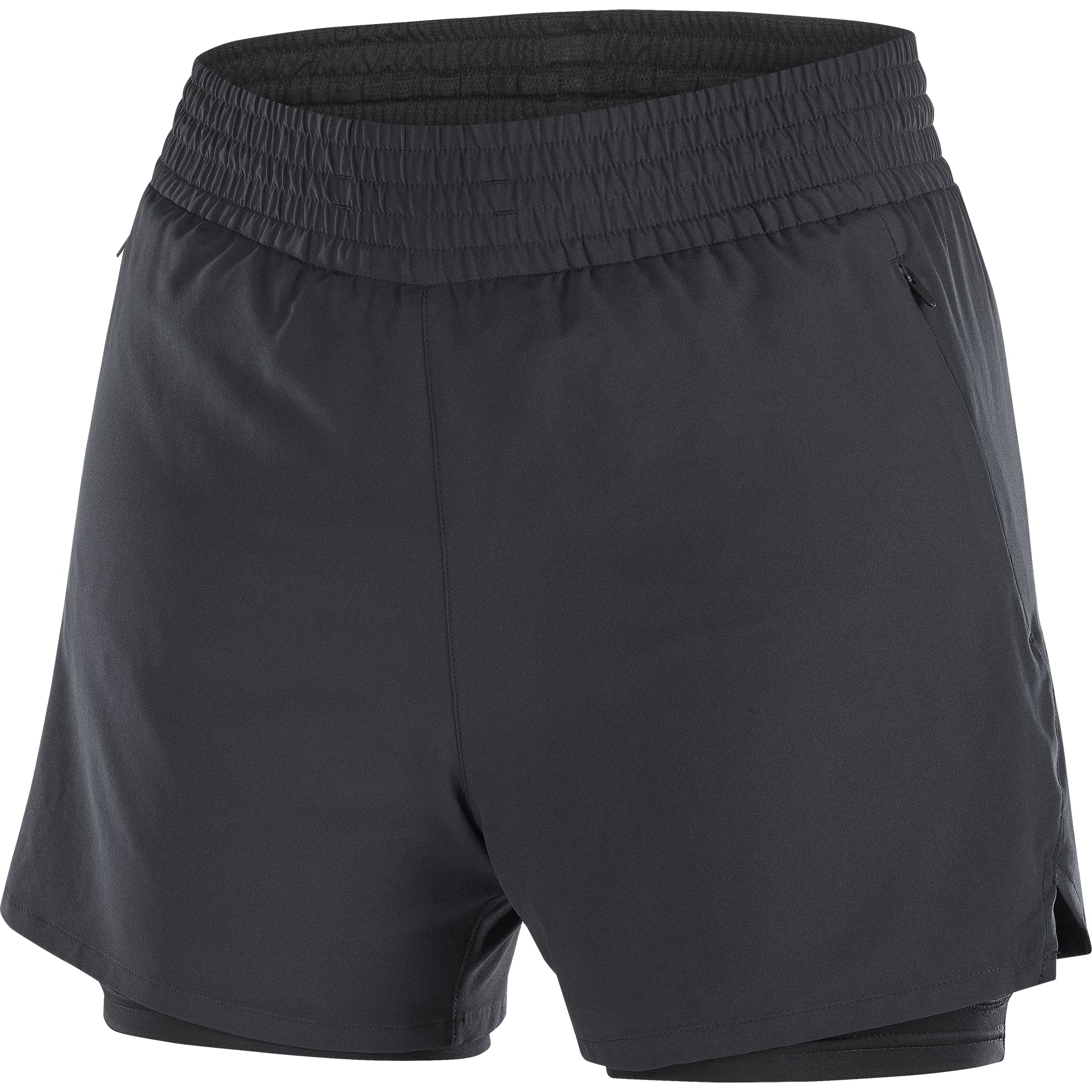 Salomon SHAKEout Core 2 In 1 Womens Running Shorts - Black - Image 4
