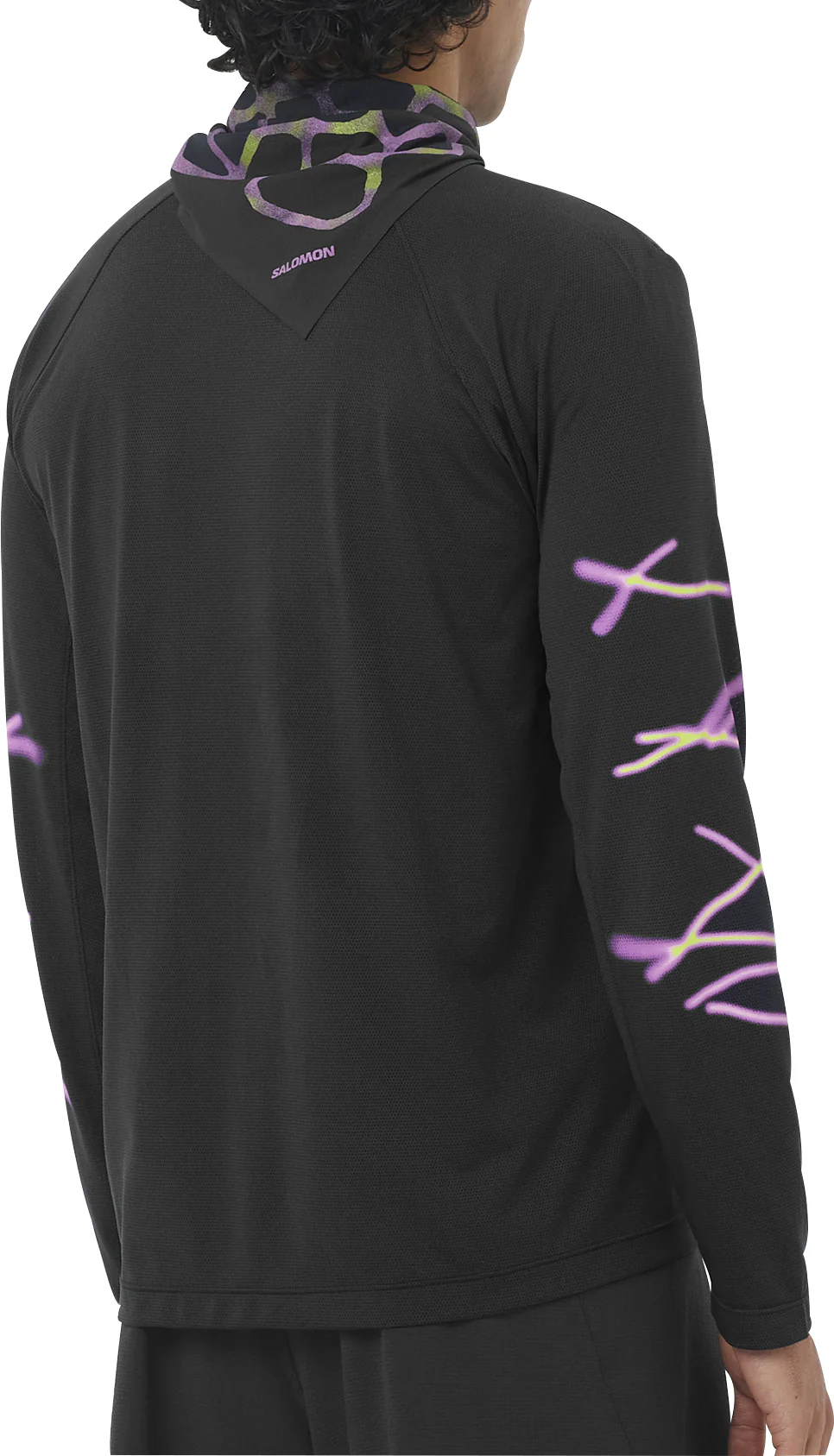 Salomon SHAKEout Core Graphic Long Sleeve Mens Running Top - Black - Image 2