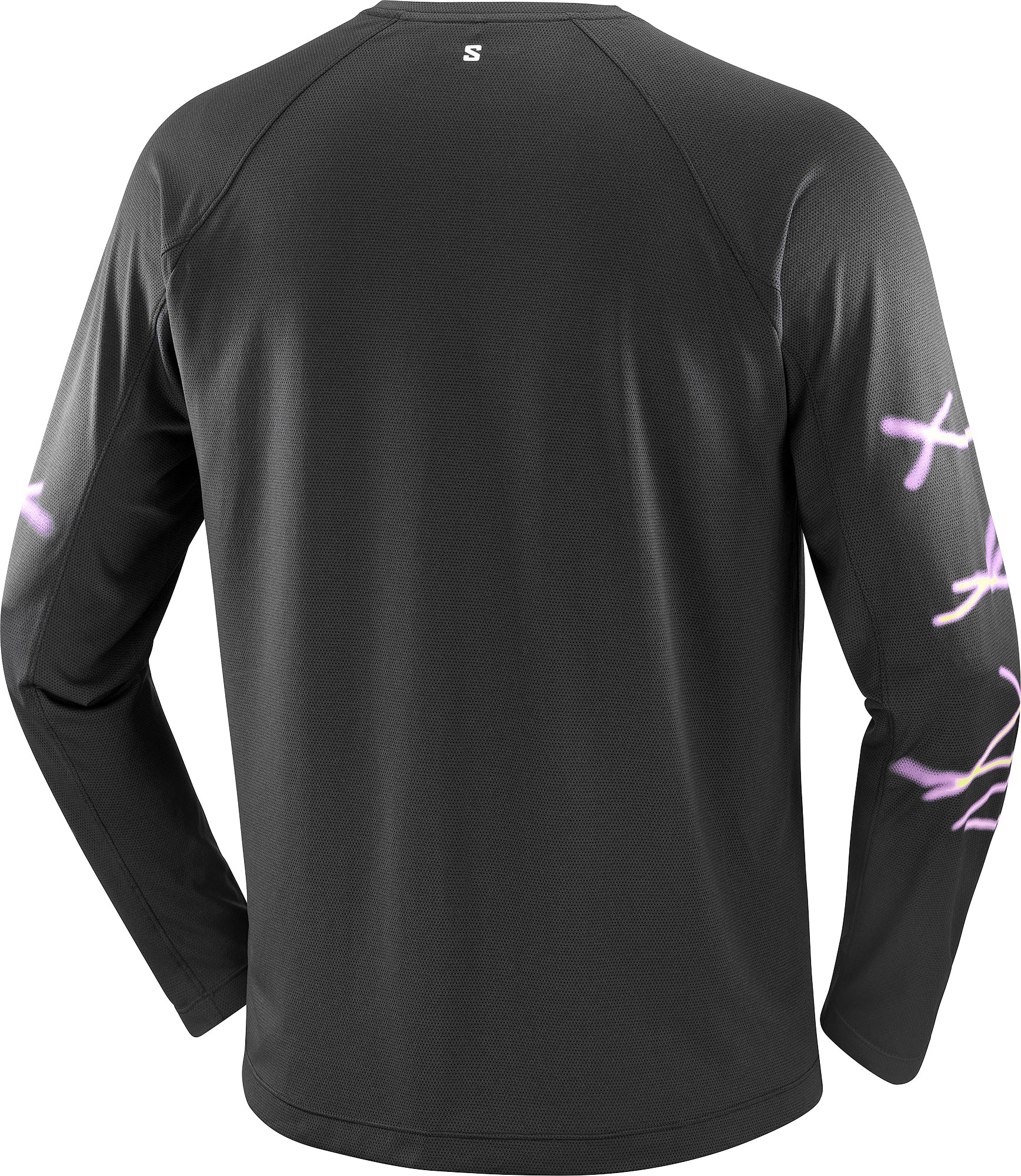 Salomon SHAKEout Core Graphic Long Sleeve Mens Running Top - Black - Image 4