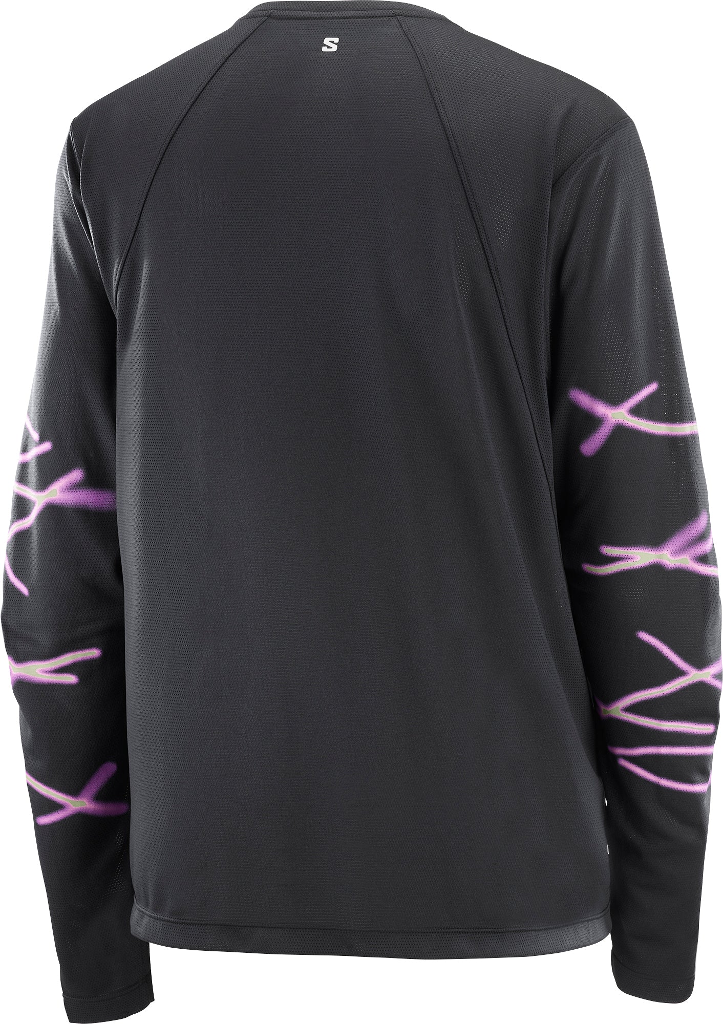 Salomon SHAKEout Core Graphic Long Sleeve Womens Running Top - Black - Image 4