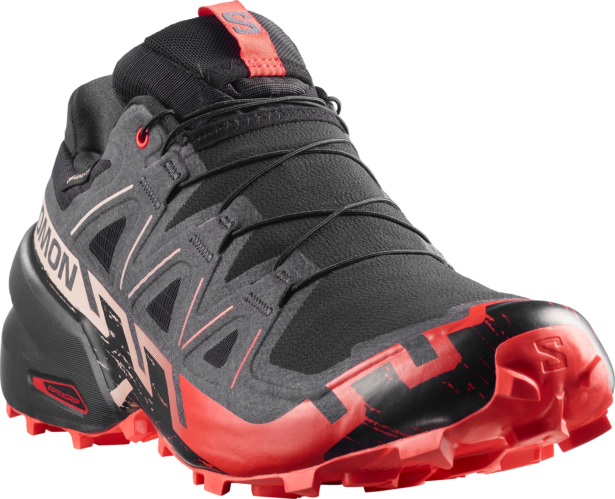 Salomon Speedcross 6 GORE-TEX Mens Trail Running Shoes - Black - Image 6