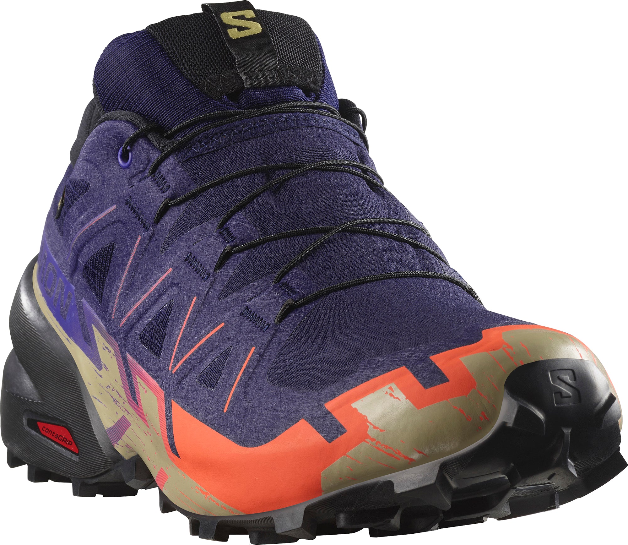 Salomon Speedcross 6 GORE-TEX Mens Trail Running Shoes - Blue - Image 6