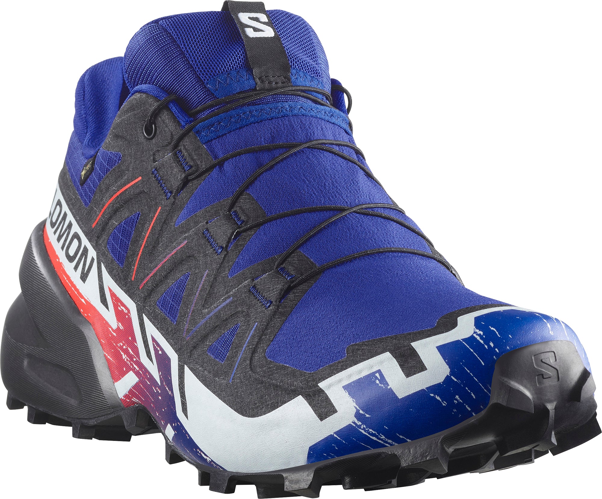 Salomon Speedcross 6 GORE-TEX Mens Trail Running Shoes - Blue - Image 6