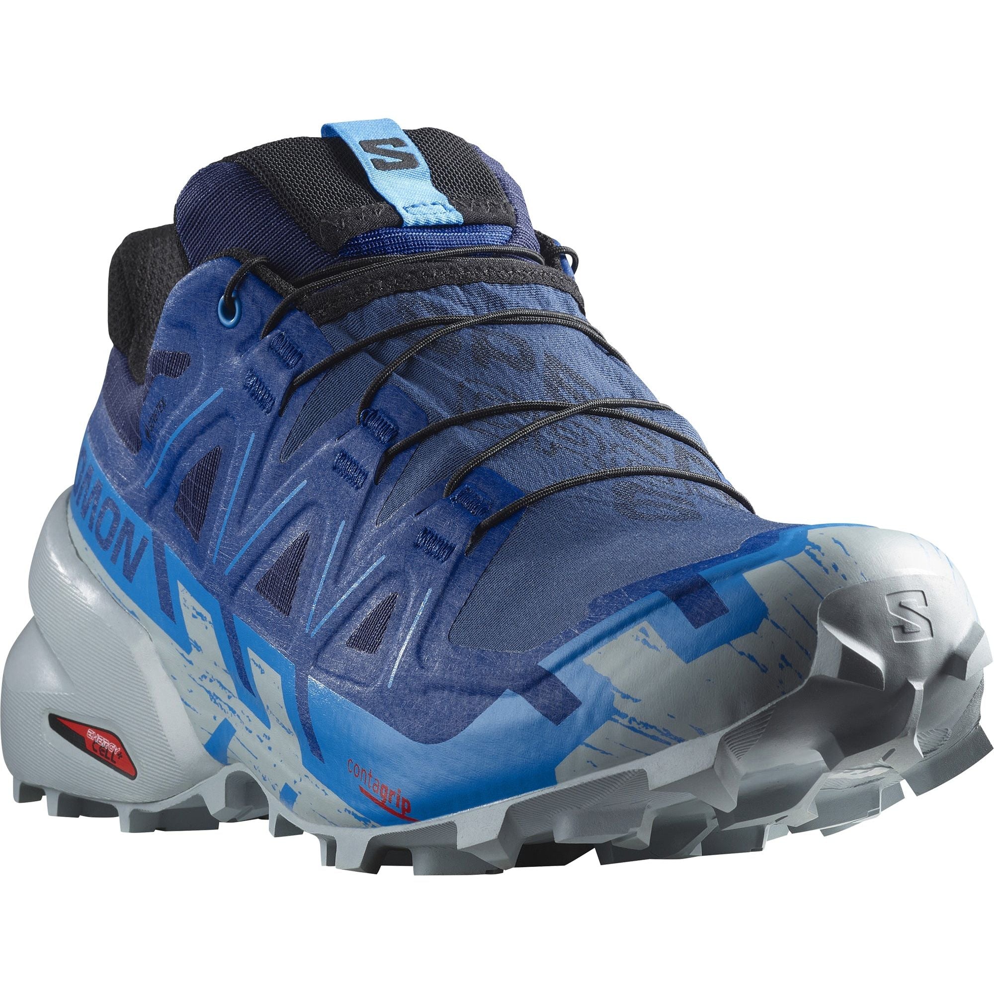 Salomon Speedcross 6 GORE-TEX Mens Trail Running Shoes - Blue - Image 6