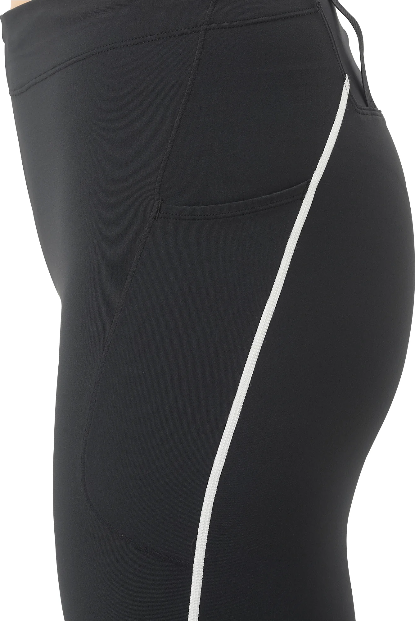 Salomon Stow Womens Long Running Tights - Black - Image 4