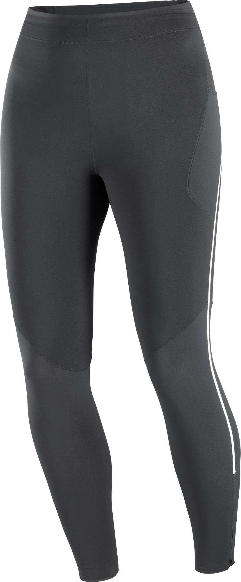 Salomon Stow Womens Long Running Tights - Black - Image 8
