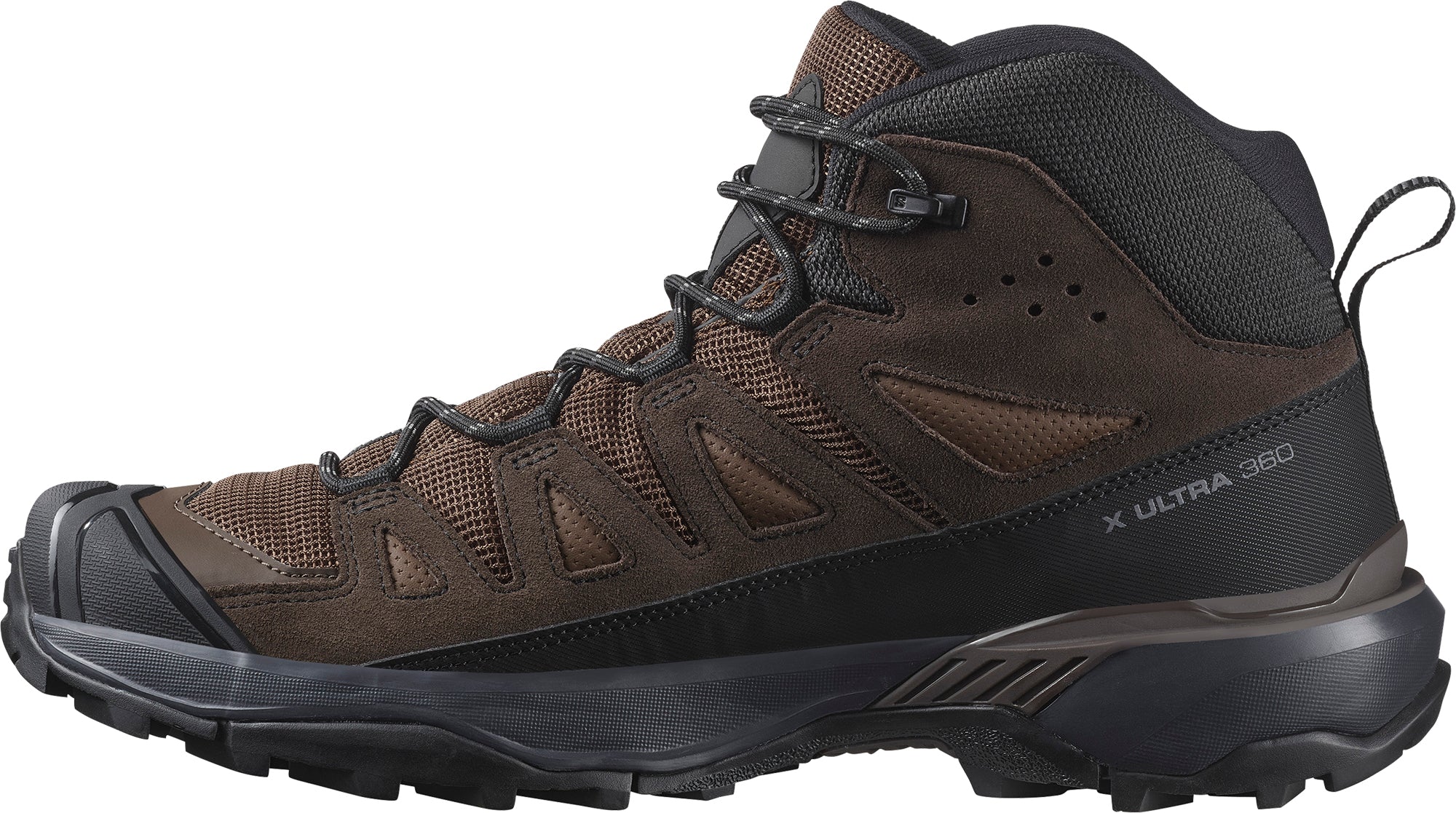 Salomon X Ultra 360 Leather Mid GORE-TEX Mens Walking Boots - Brown - Image 3