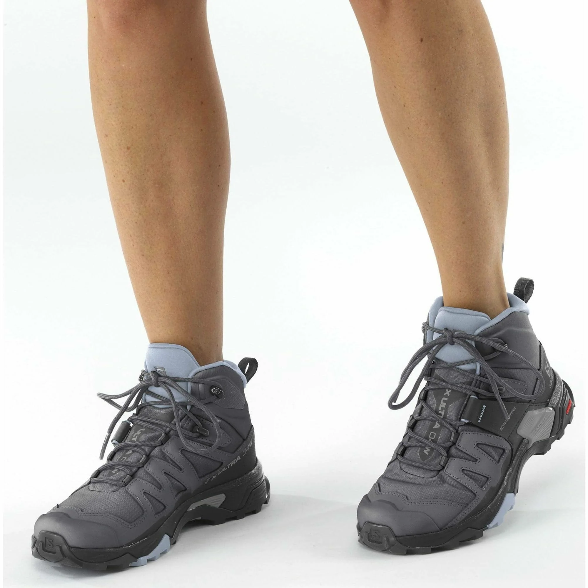 Salomon X Ultra 4 Mid GORE-TEX Womens Walking Boots - Grey - Image 7