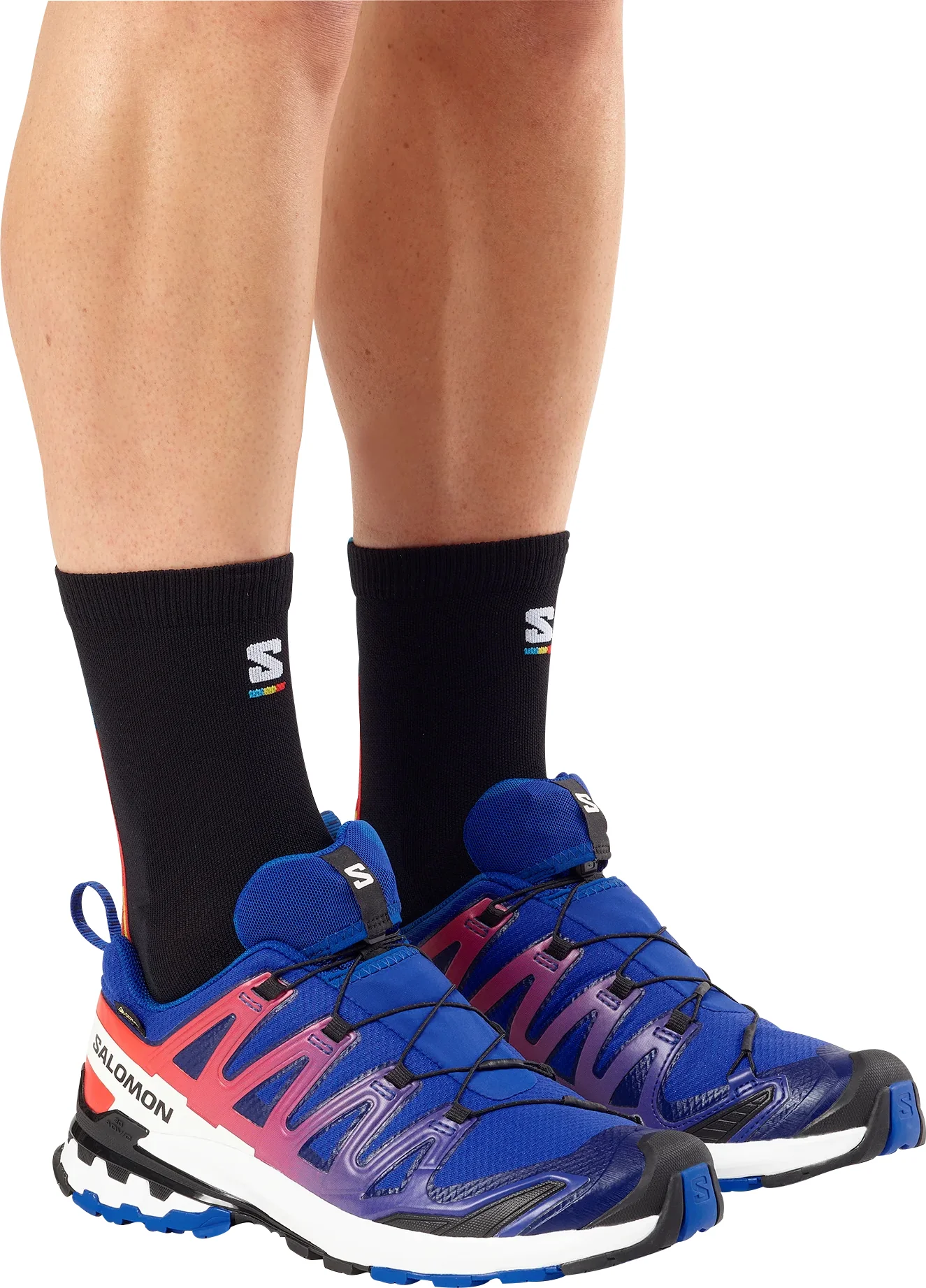 Salomon XA Pro 3D V9 GORE-TEX Mens Trail Running Shoes - Blue - Image 7