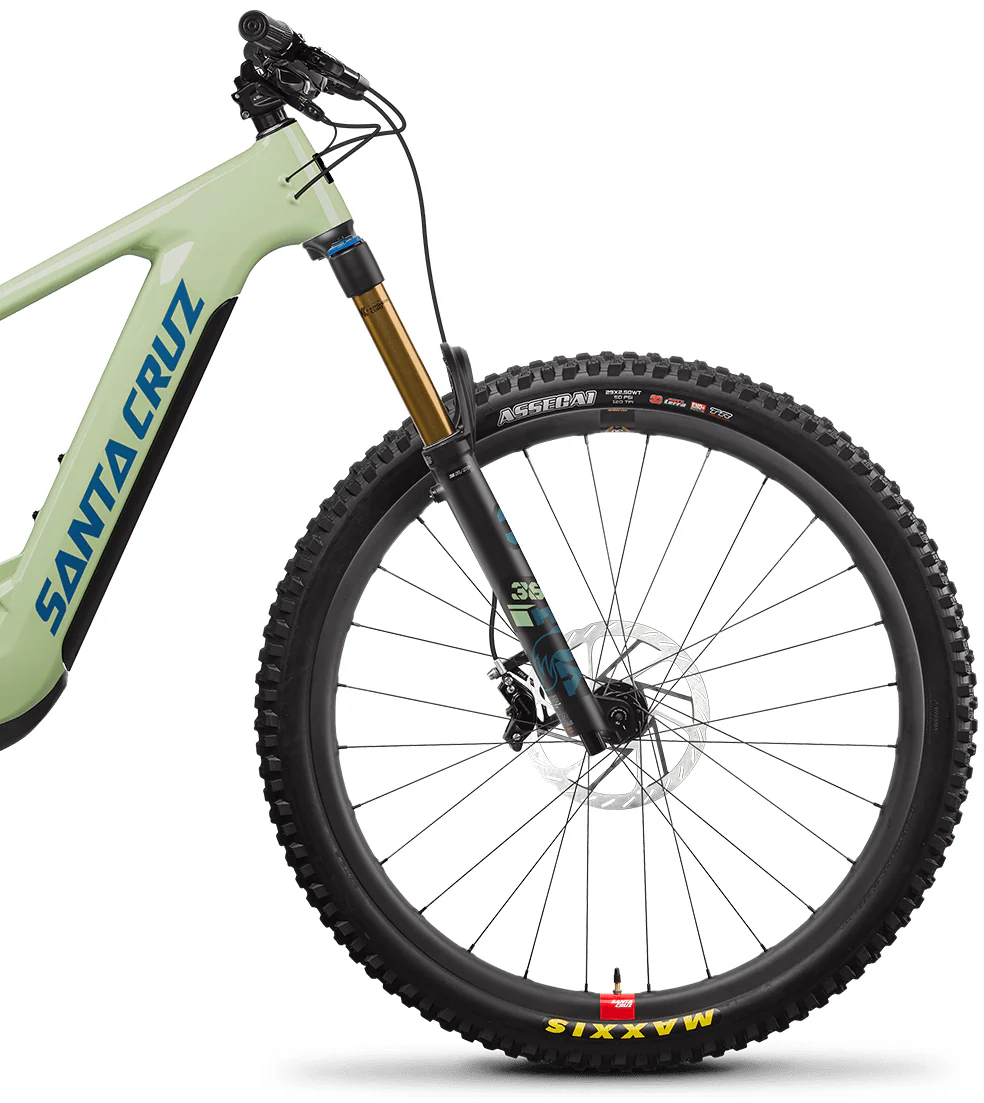 Santa Cruz Heckler CC X01 AXS Reserve 29 Carbon Electric Mountain Bike 2023 - Gloss Avocado - Image 3