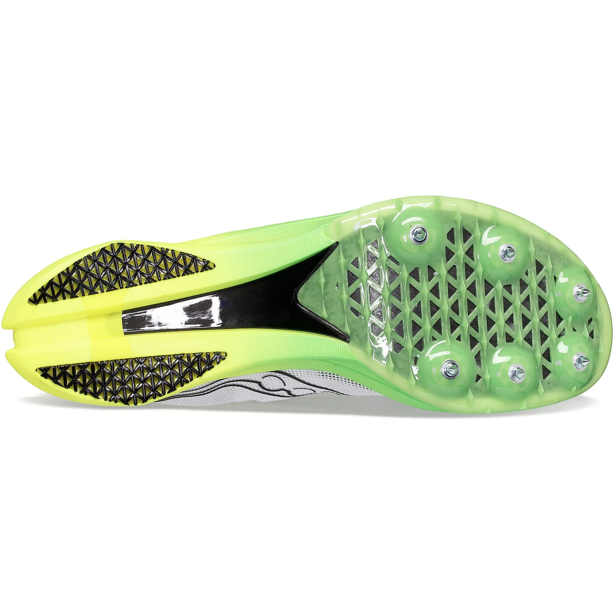 Saucony Endorphin Cheetah Mens Running Spikes - White - Image 2