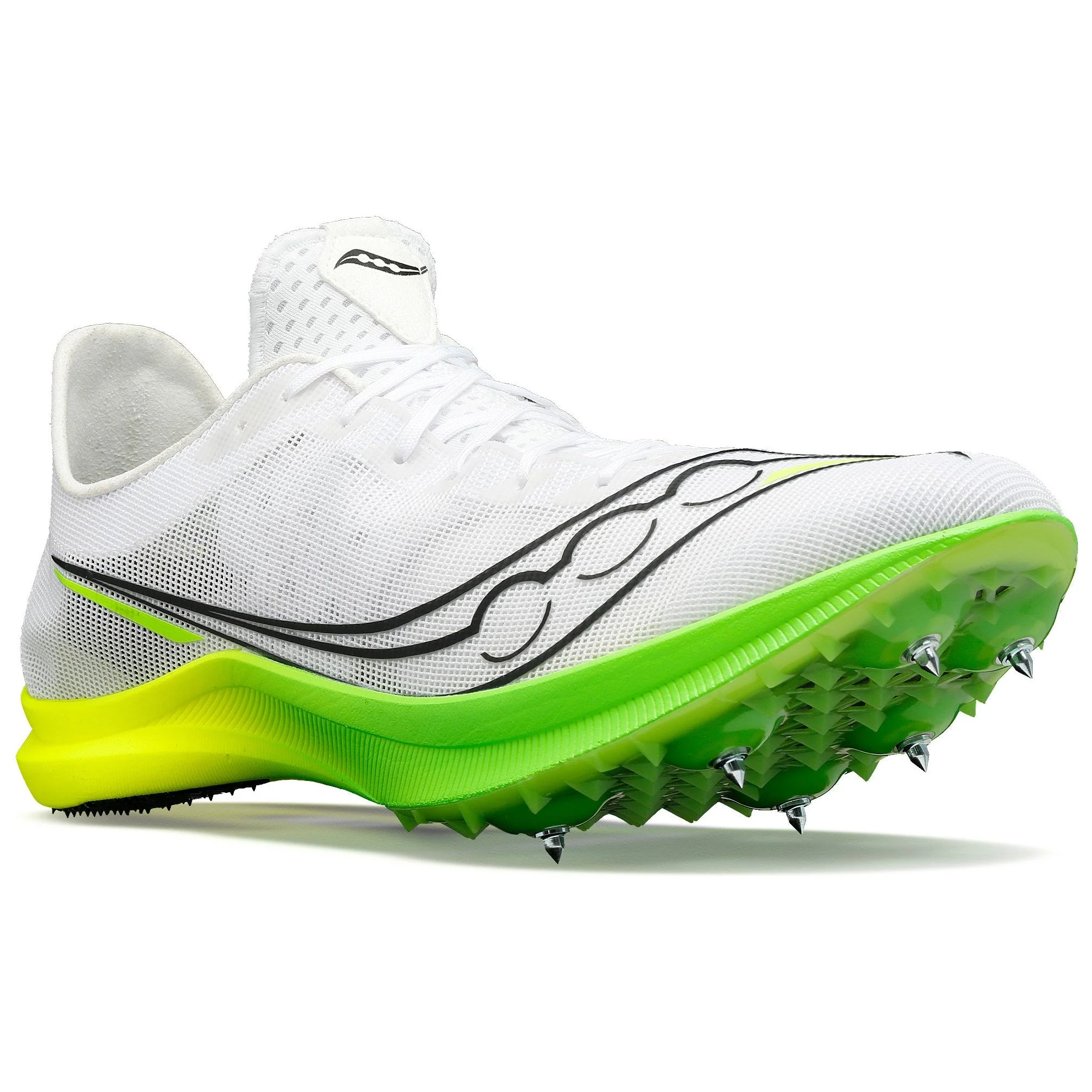 Saucony Endorphin Cheetah Mens Running Spikes - White - Image 5